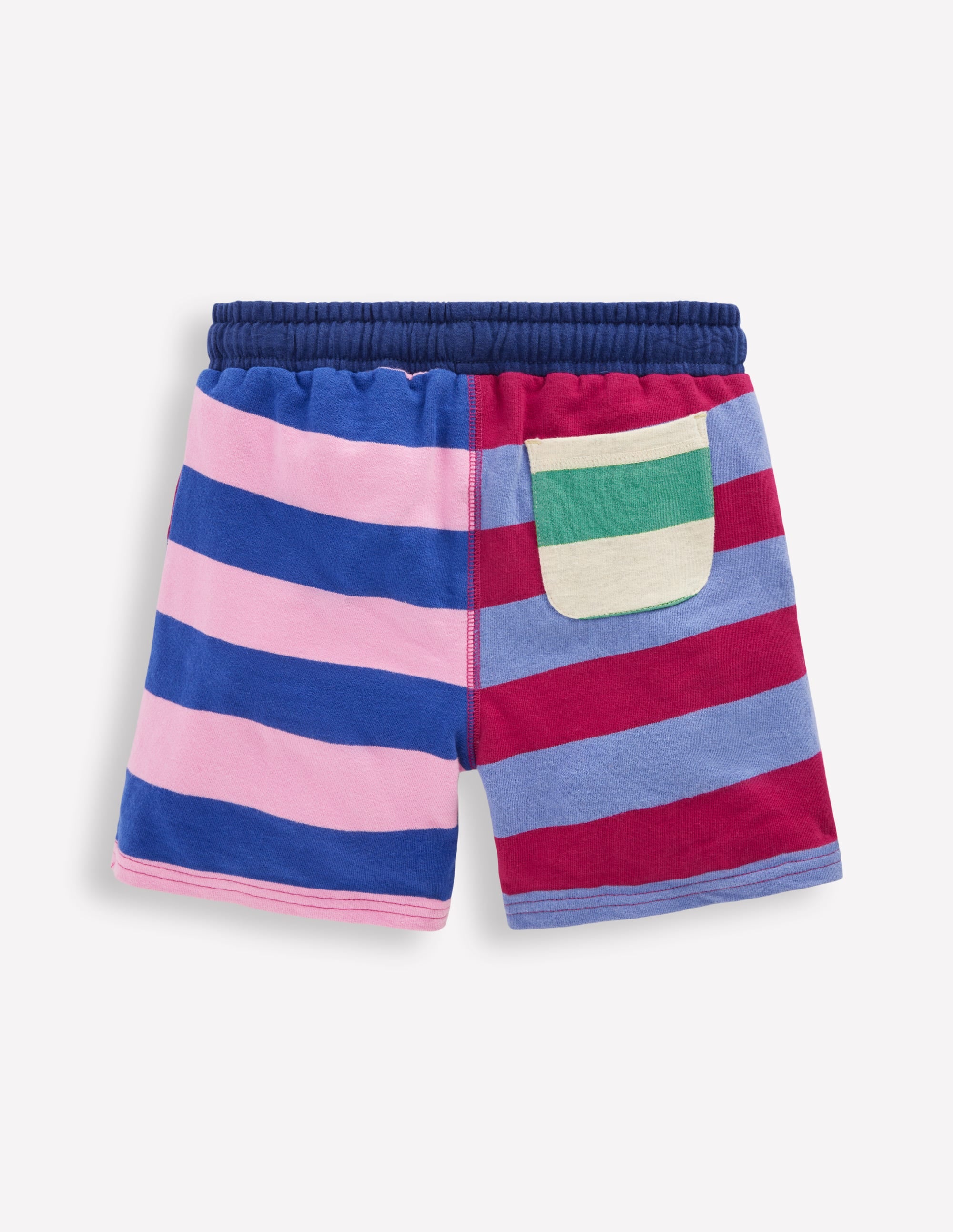 Printed Jersey Shorts-Multi Hotch Potch Stripe - Image 2