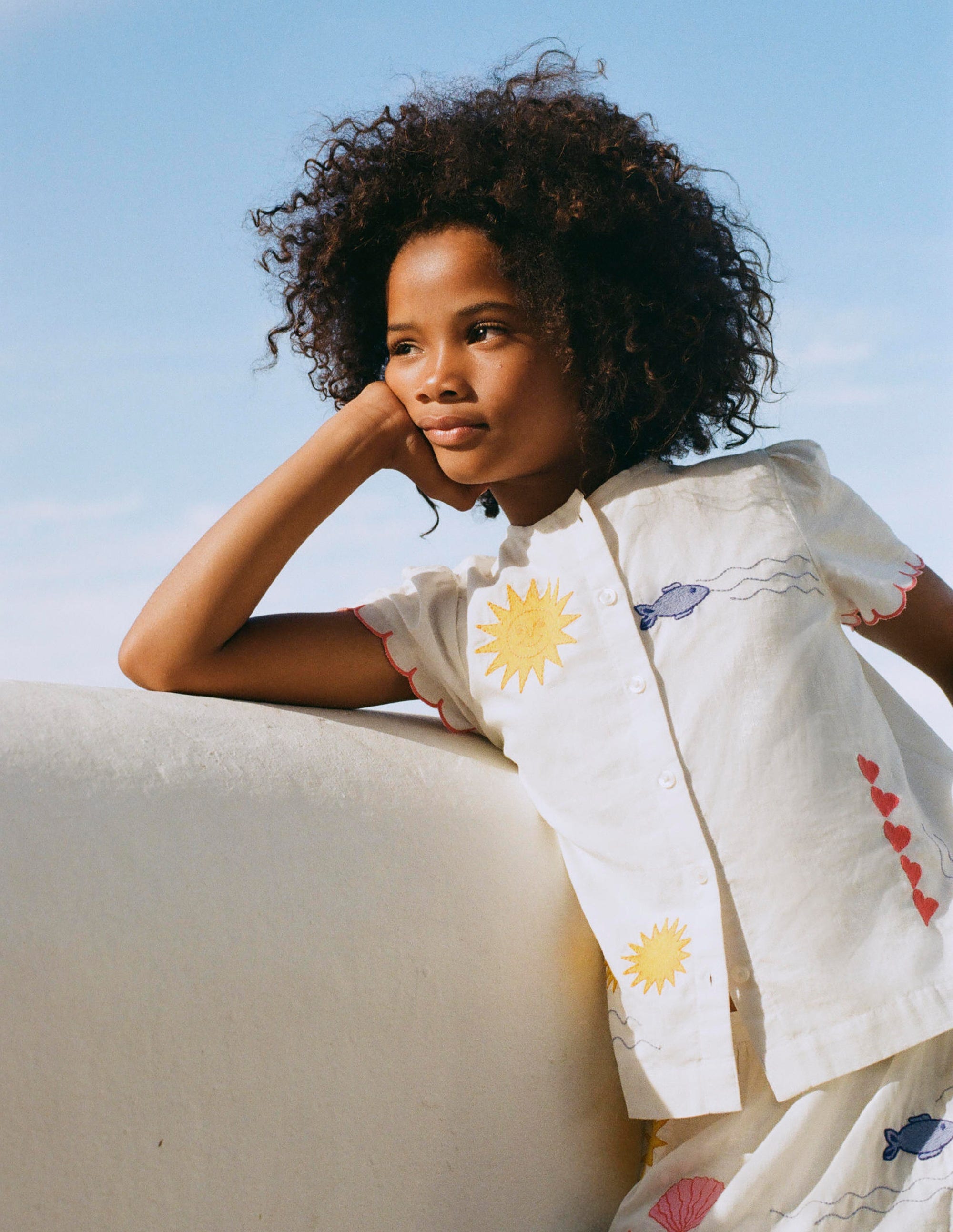 Girls' White Tops & T-shirts | Boden Global