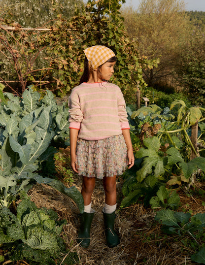 Drop Shoulder Jumper-Chinchilla/ Formica Pink-1