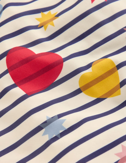 Cross-back Printed Swimsuit-Multi Celestial Stripe-3