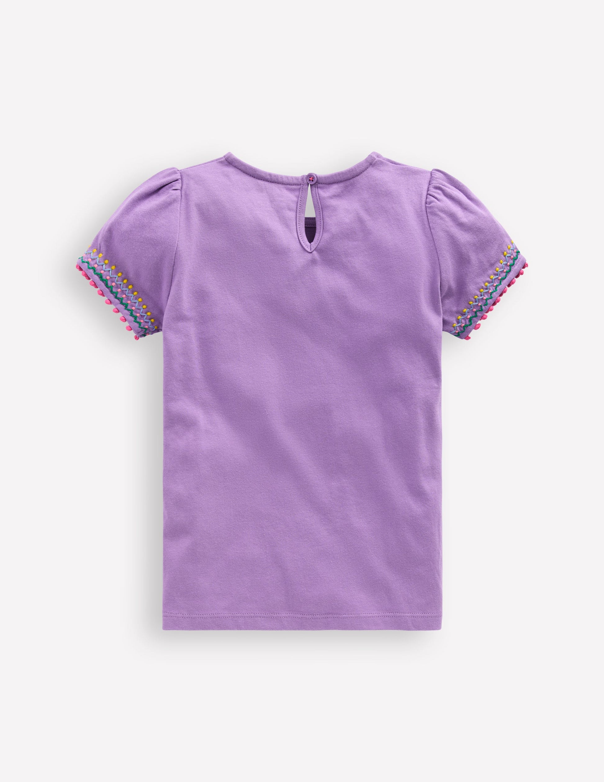 Puff Sleeve T-shirt-Aster Purple-2