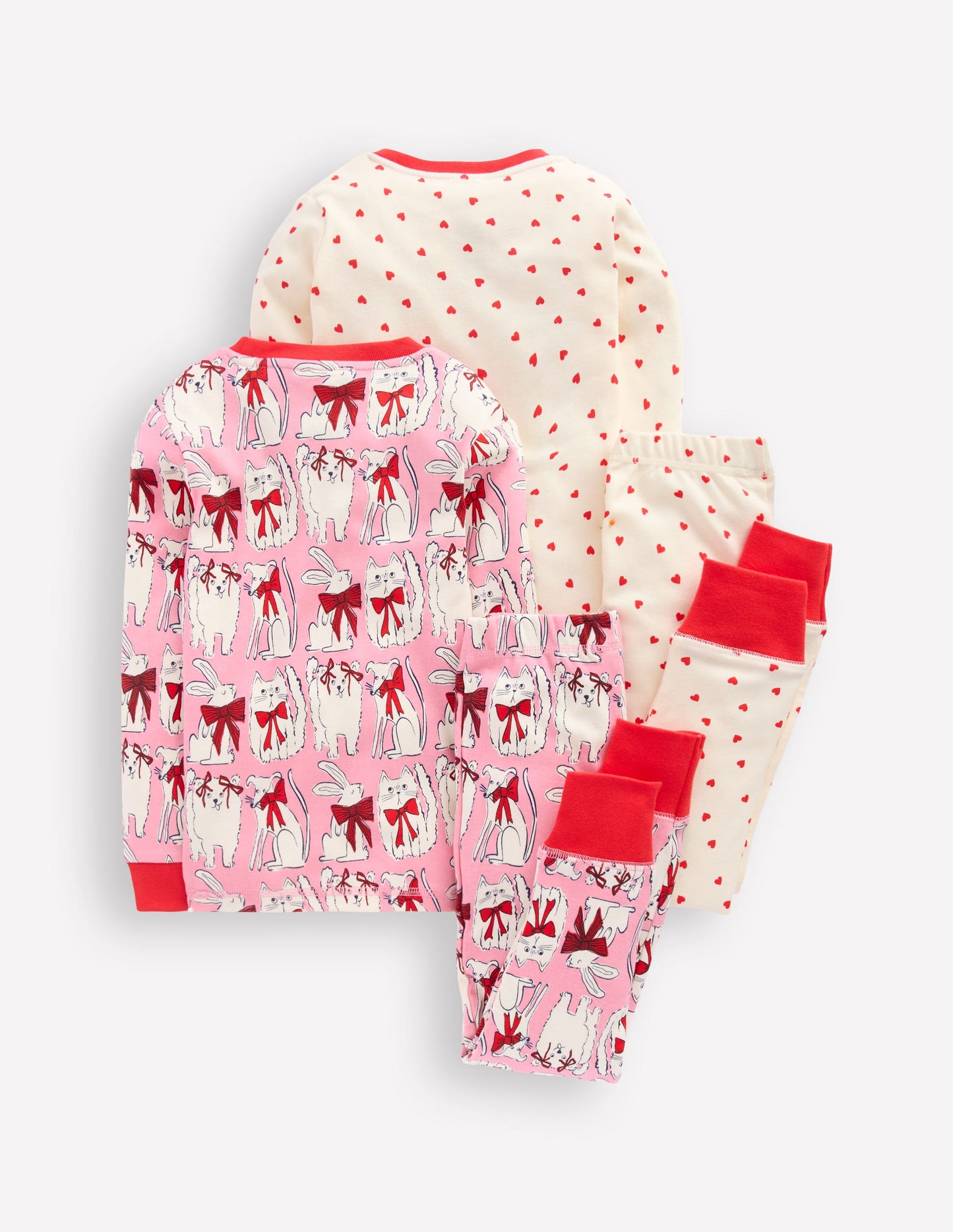 Twin Pack Snug Pyjamas-Bubblegum Pink Favourite Pets