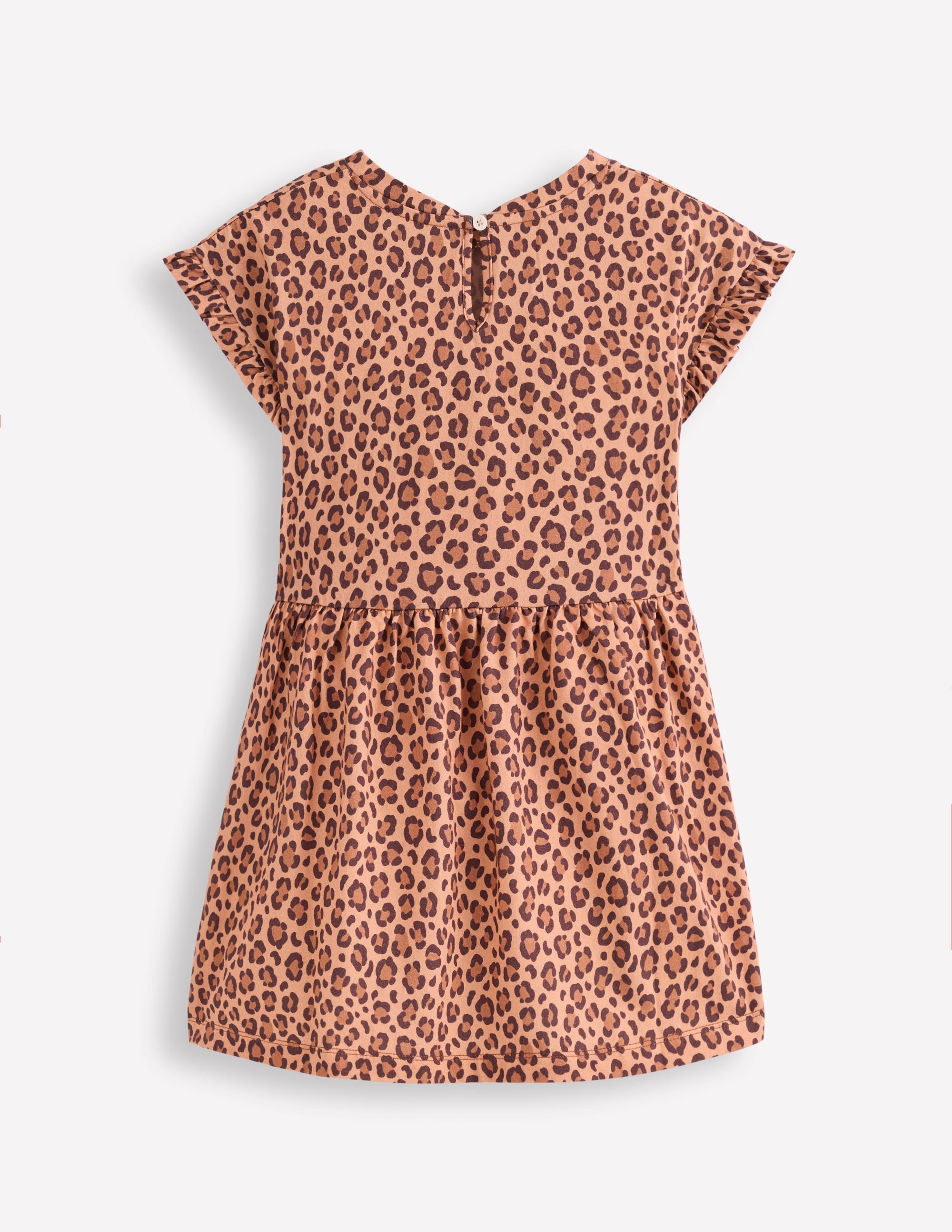 Jersey T-Shirt Dress-Leopard - Image 2