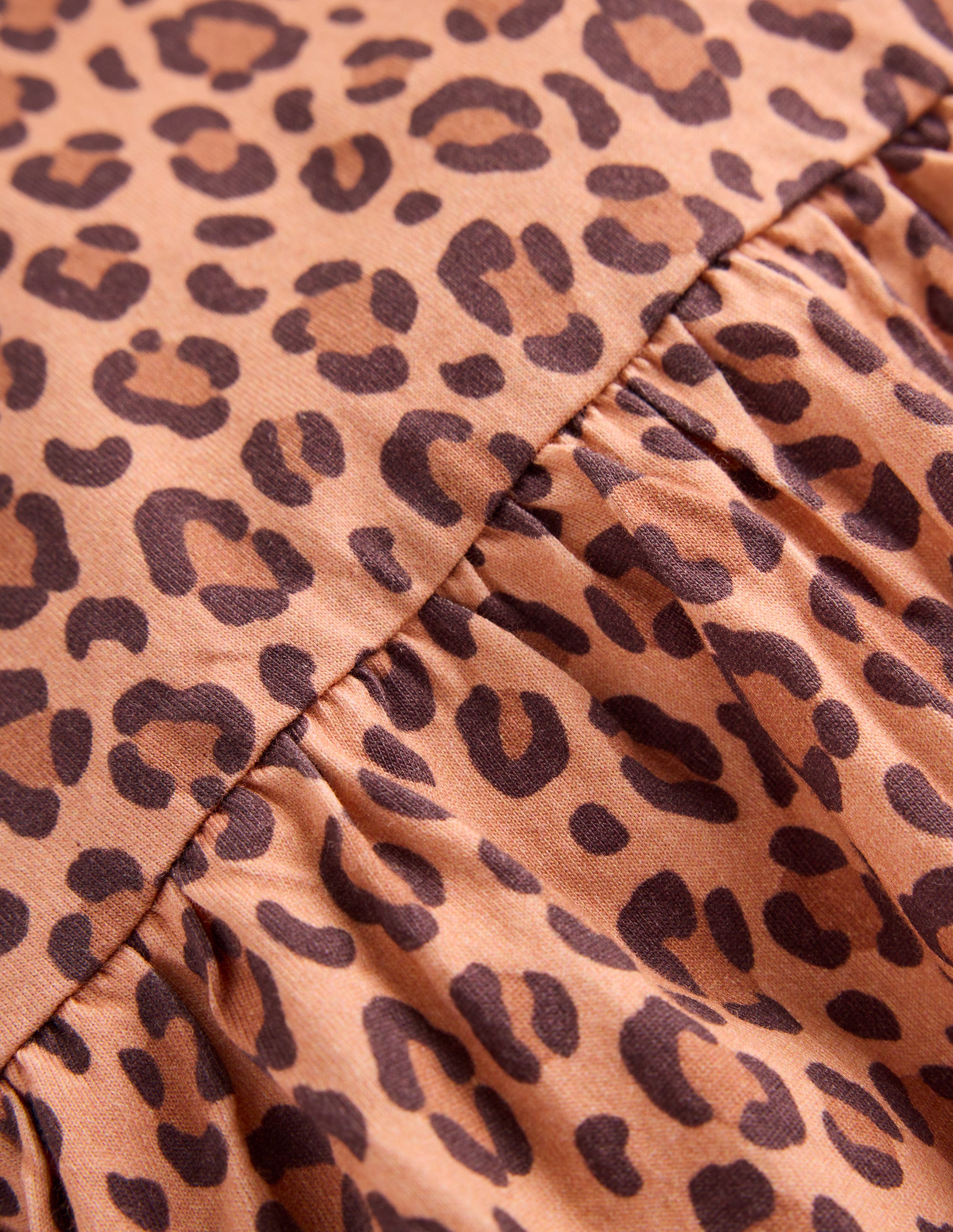 Jersey T-Shirt Dress-Leopard - Image 3