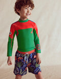 Sun Safe Fun Rash Vest-Shady Green Chameleon