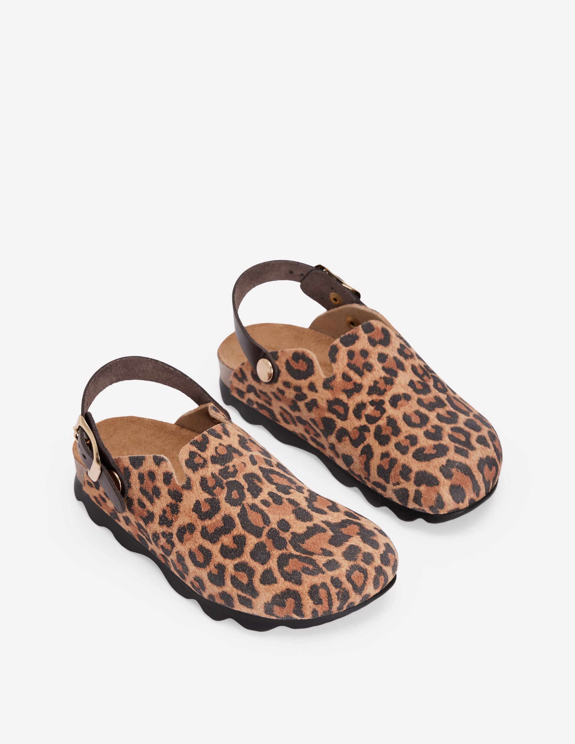 Colourblock Clogs-Leopard-2