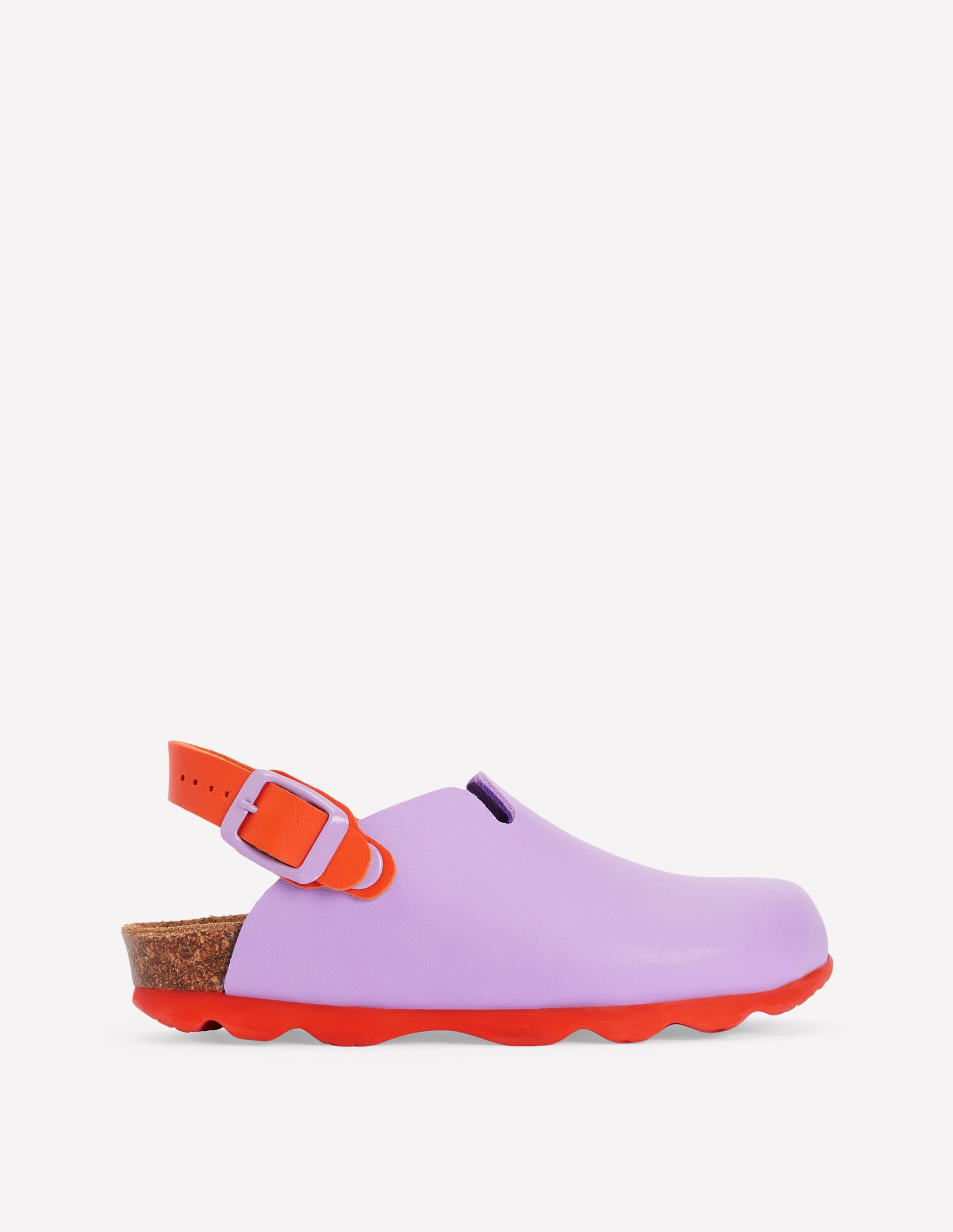 Colourblock Clogs-VIOLET TULIP/ HOT CORAL-1