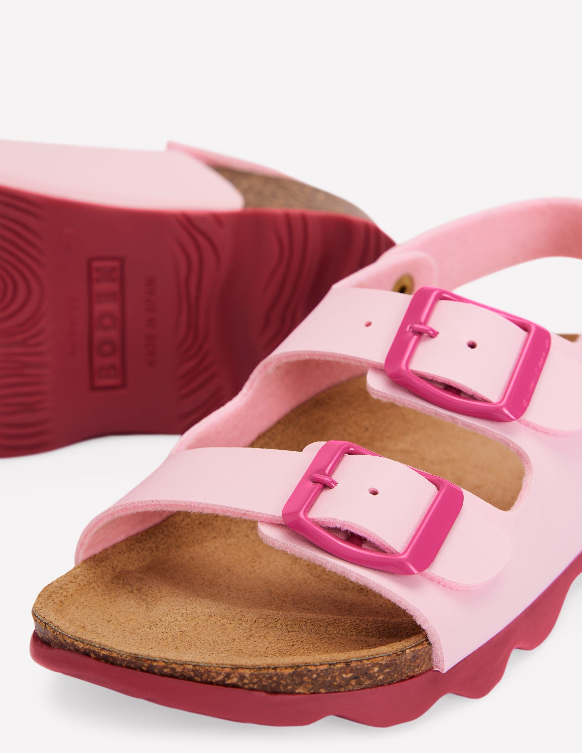 Colourblock Sandals-Pink-3