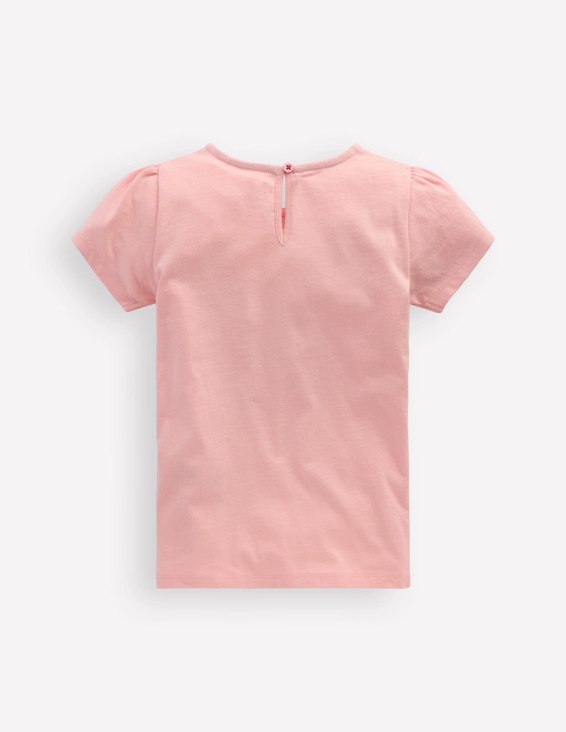 Puff Sleeve Superstitch Top-Chalk Pink Hearts-2