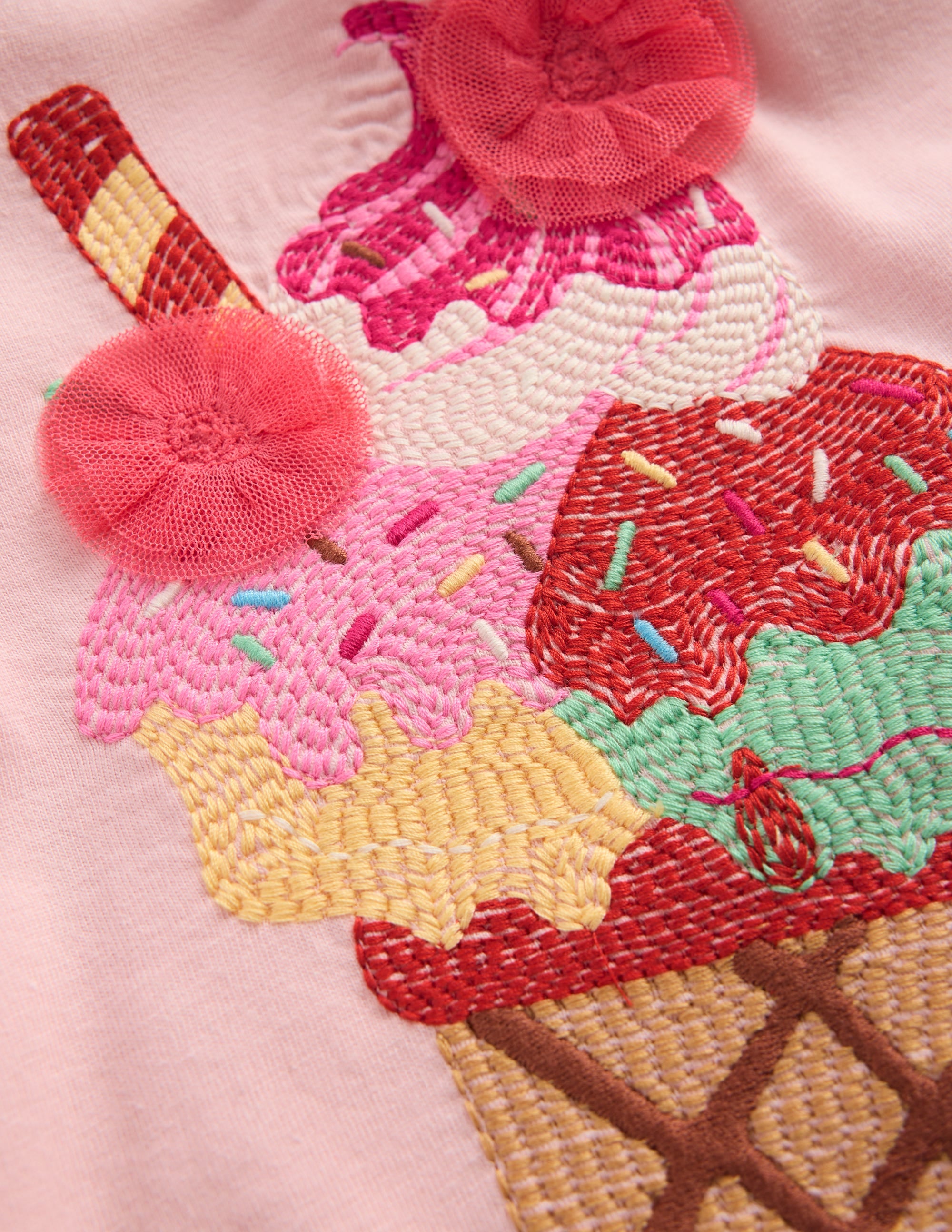 Puff Sleeve Superstitch Top-Lotus Ice Cream - Image 3