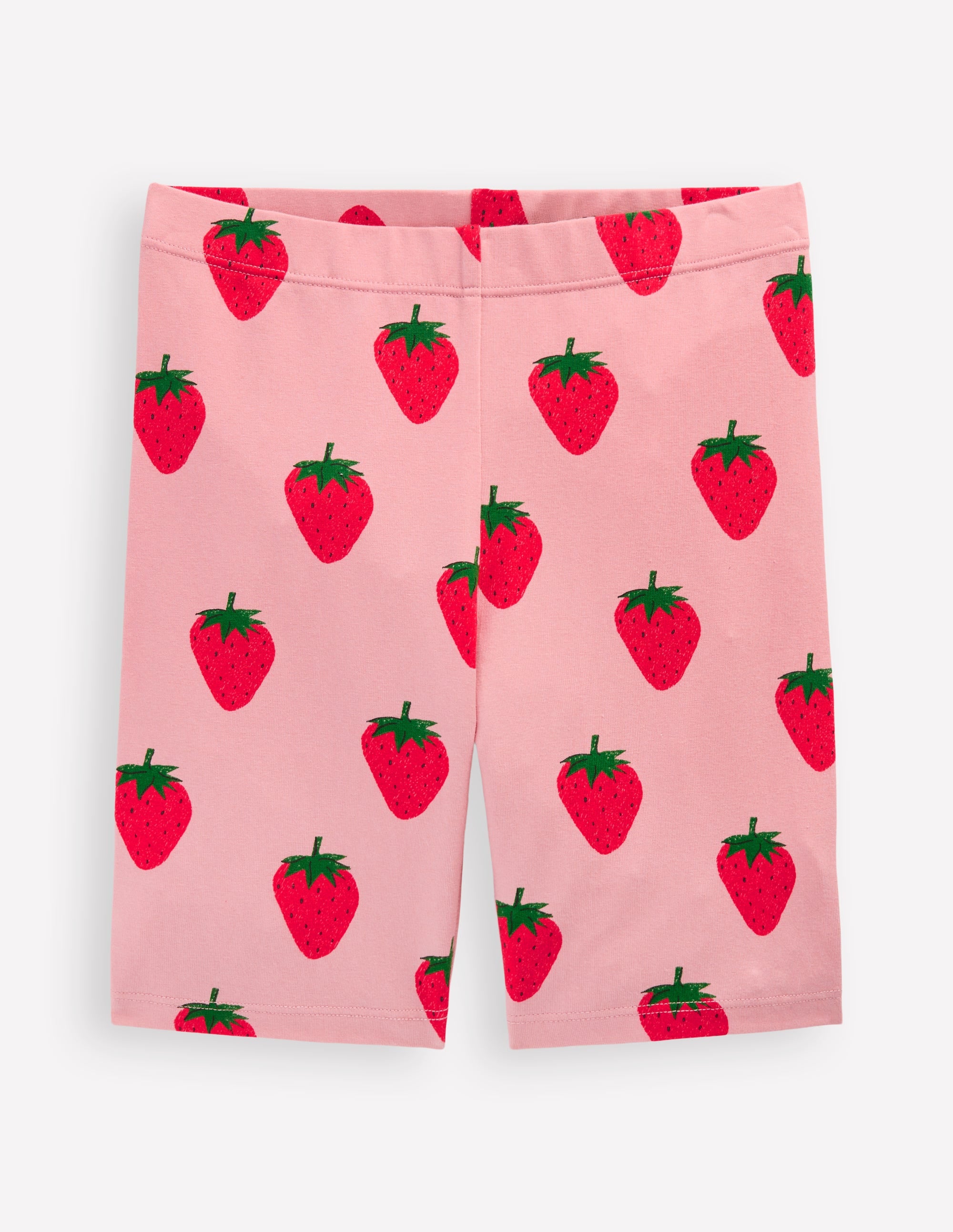 Cycling Shorts-Pink Strawberries - Image 1
