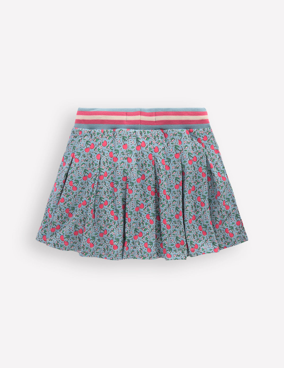 Pleated Jersey Skort-Blue Cherries - Image 2