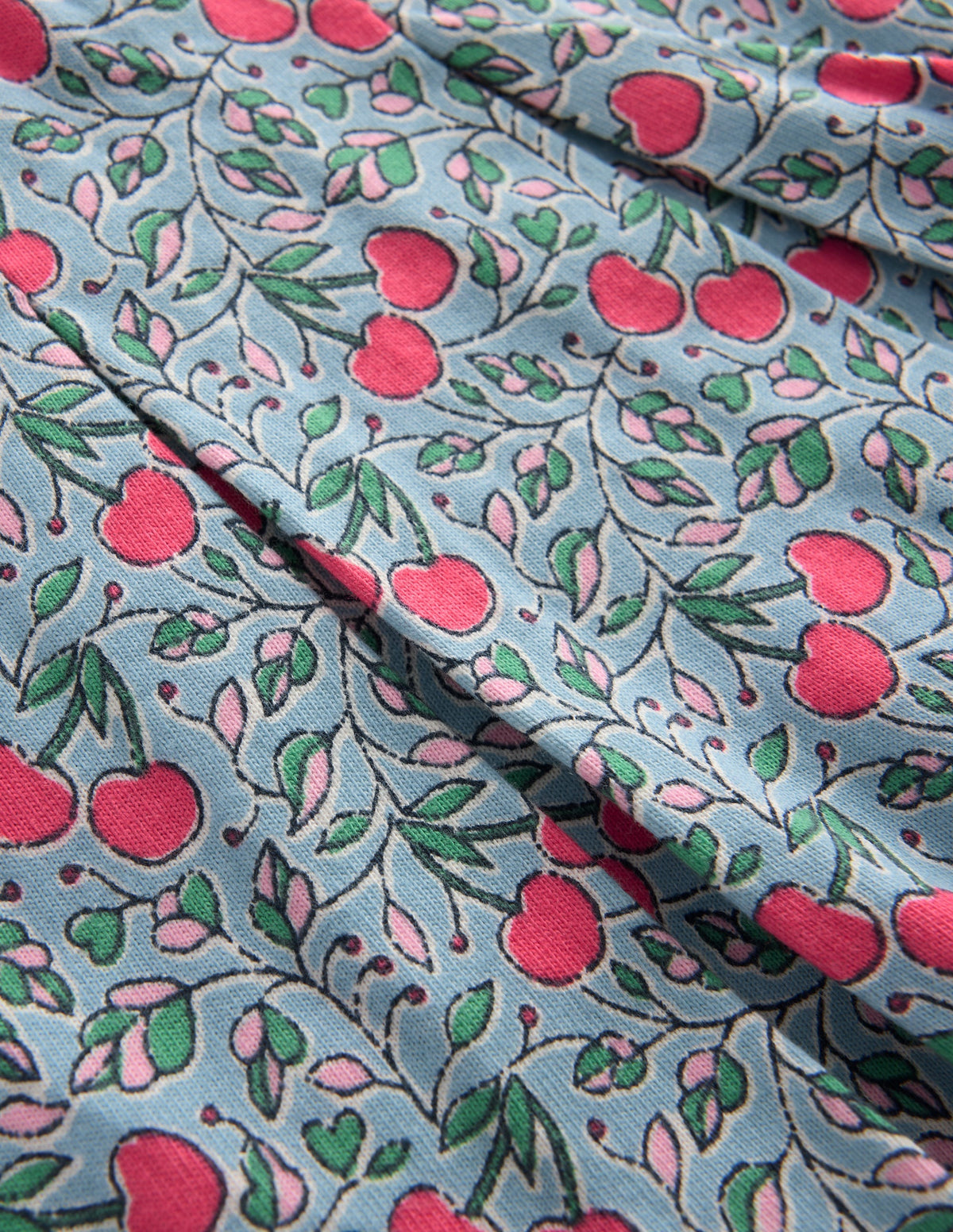Pleated Jersey Skort-Blue Cherries - Image 3