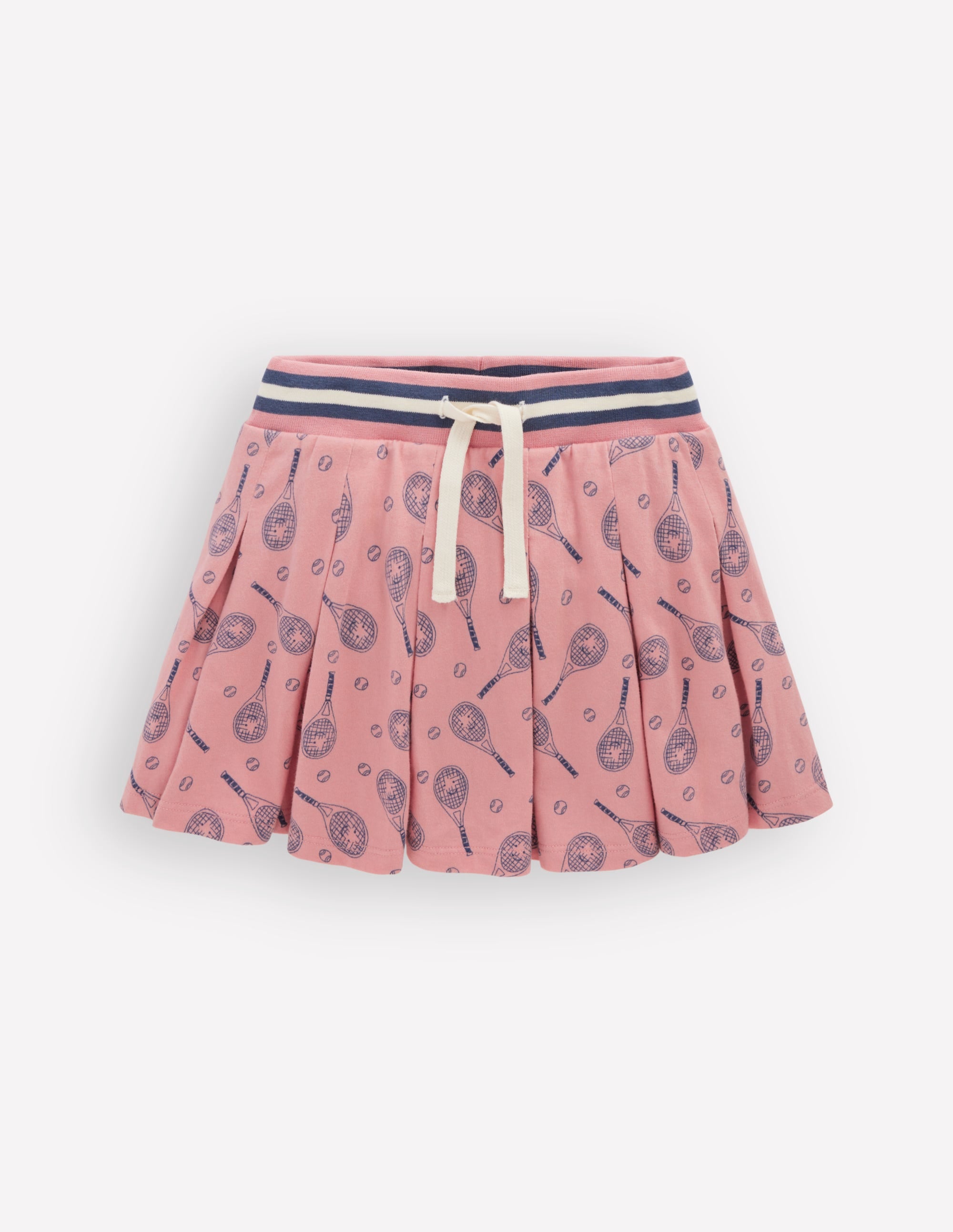 Pleated Jersey Skort-Pink Tennis - Image 1