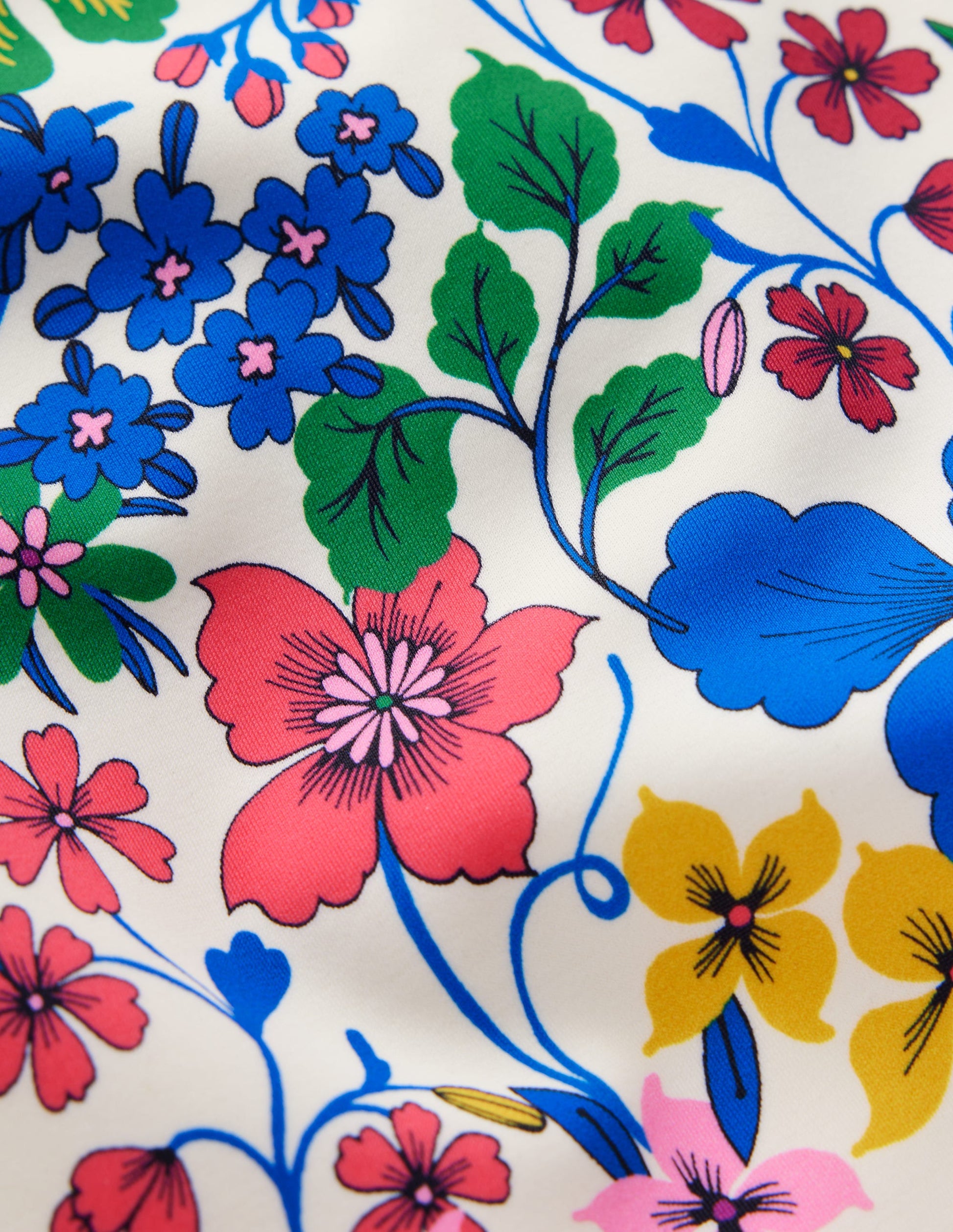 Hallie Frill Strap Swimsuit-Multi Rainbow Floral-3