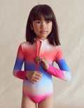 Long-sleeved Swimsuit-Multi Ombre