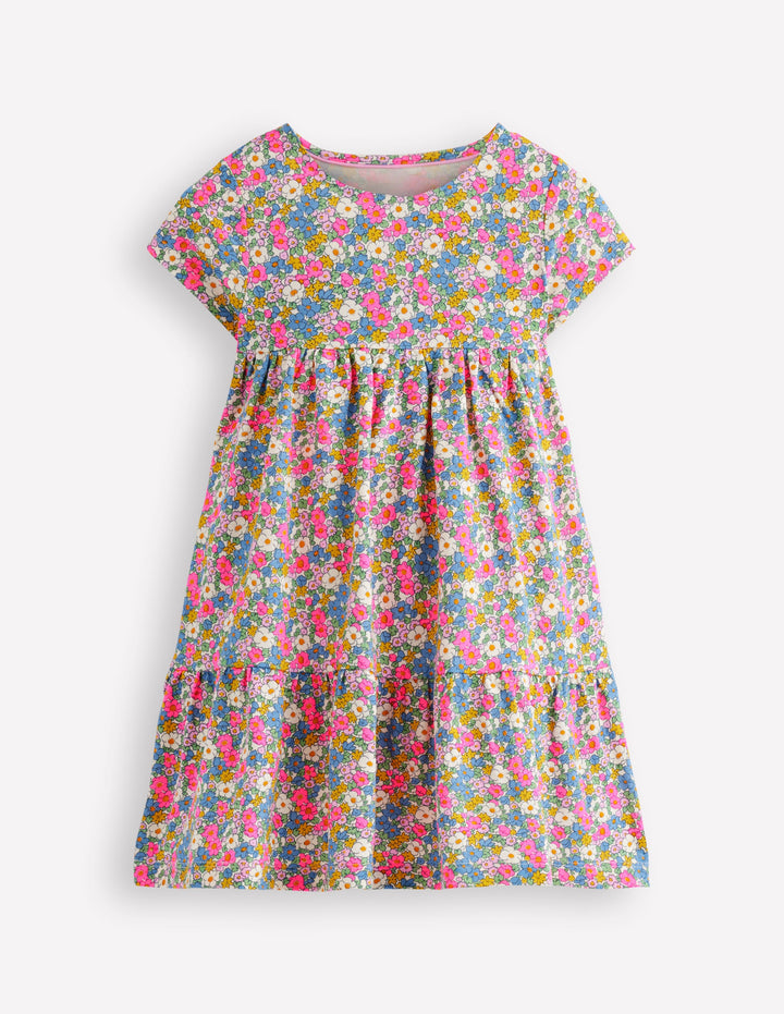 Ariel Twirly Jersey Dress-Ditsy Floral