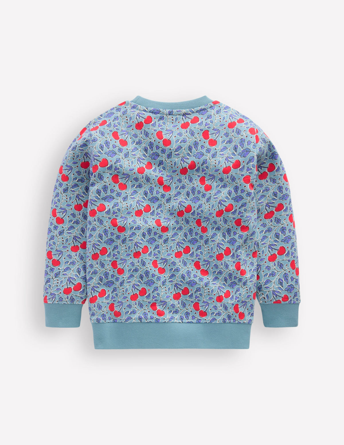 Printed Sweatshirt-Blue Cherries - Image 3