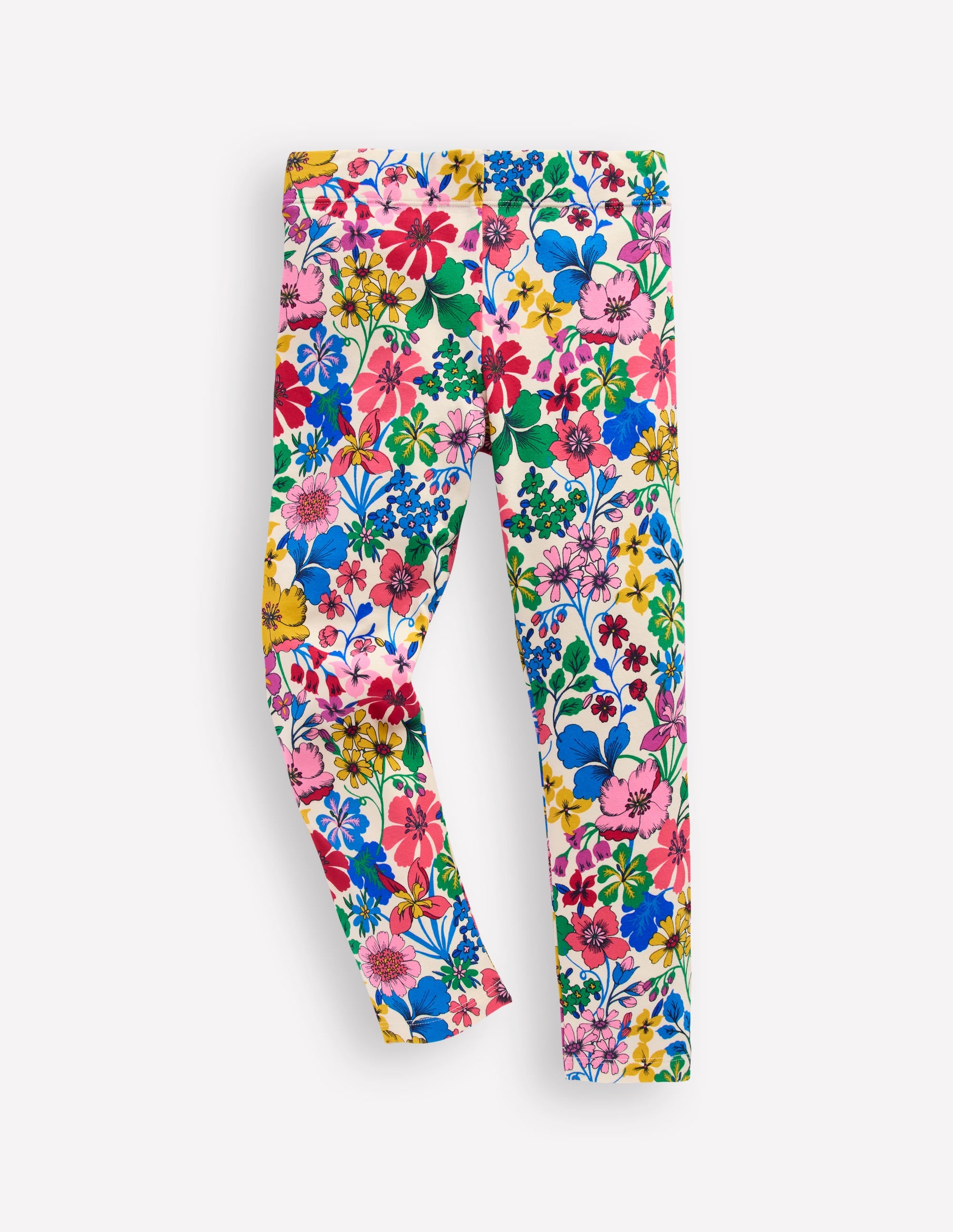 Fun Leggings-Multi Rainbow Floral - Image 1
