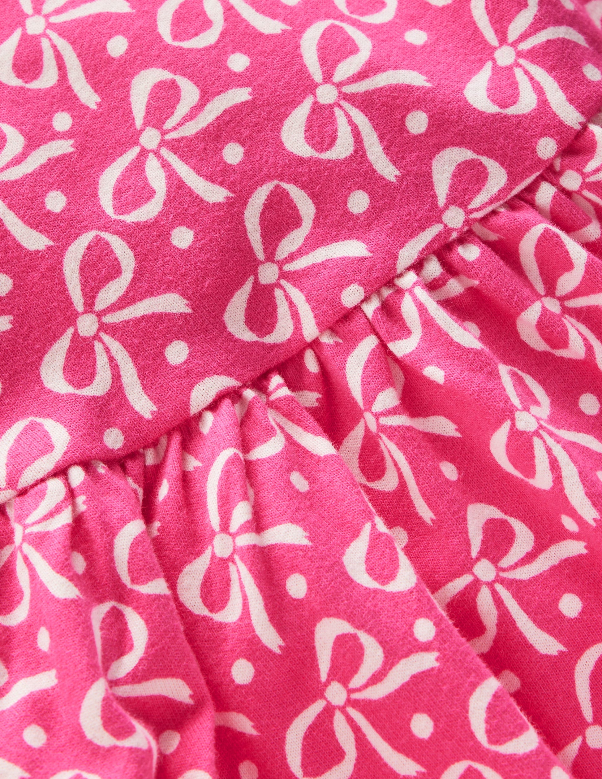 Ballerina Jersey Dress-Pink Bows-3