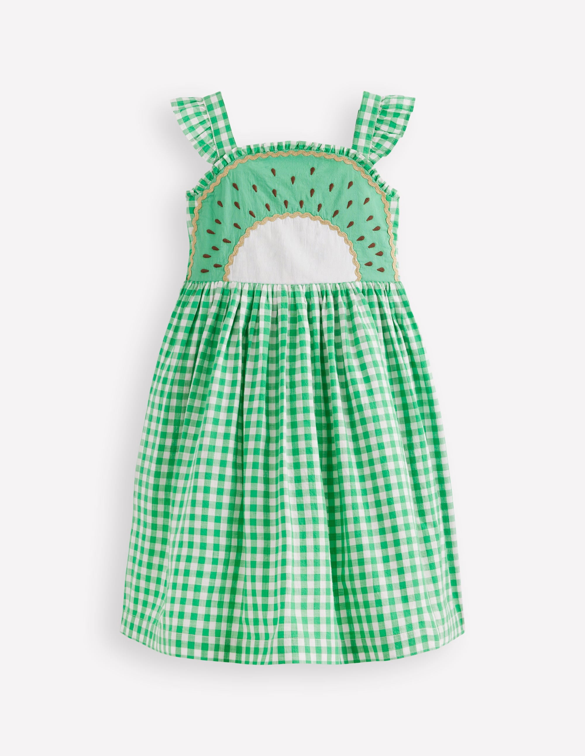 Novelty Strappy Dress-Kiwi - Image 1