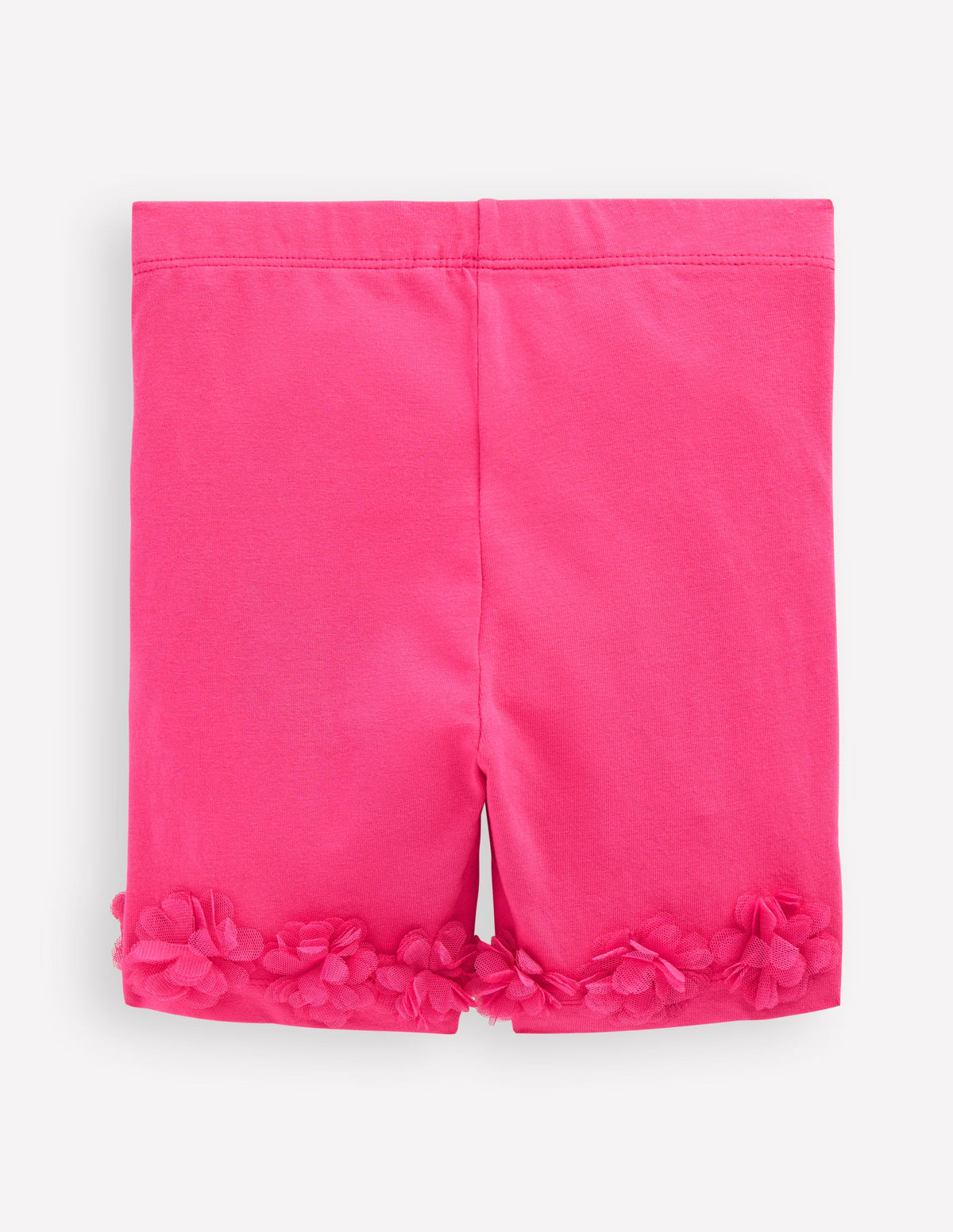 Tulle Hem Shorts-Flamingo Pink - Image 2