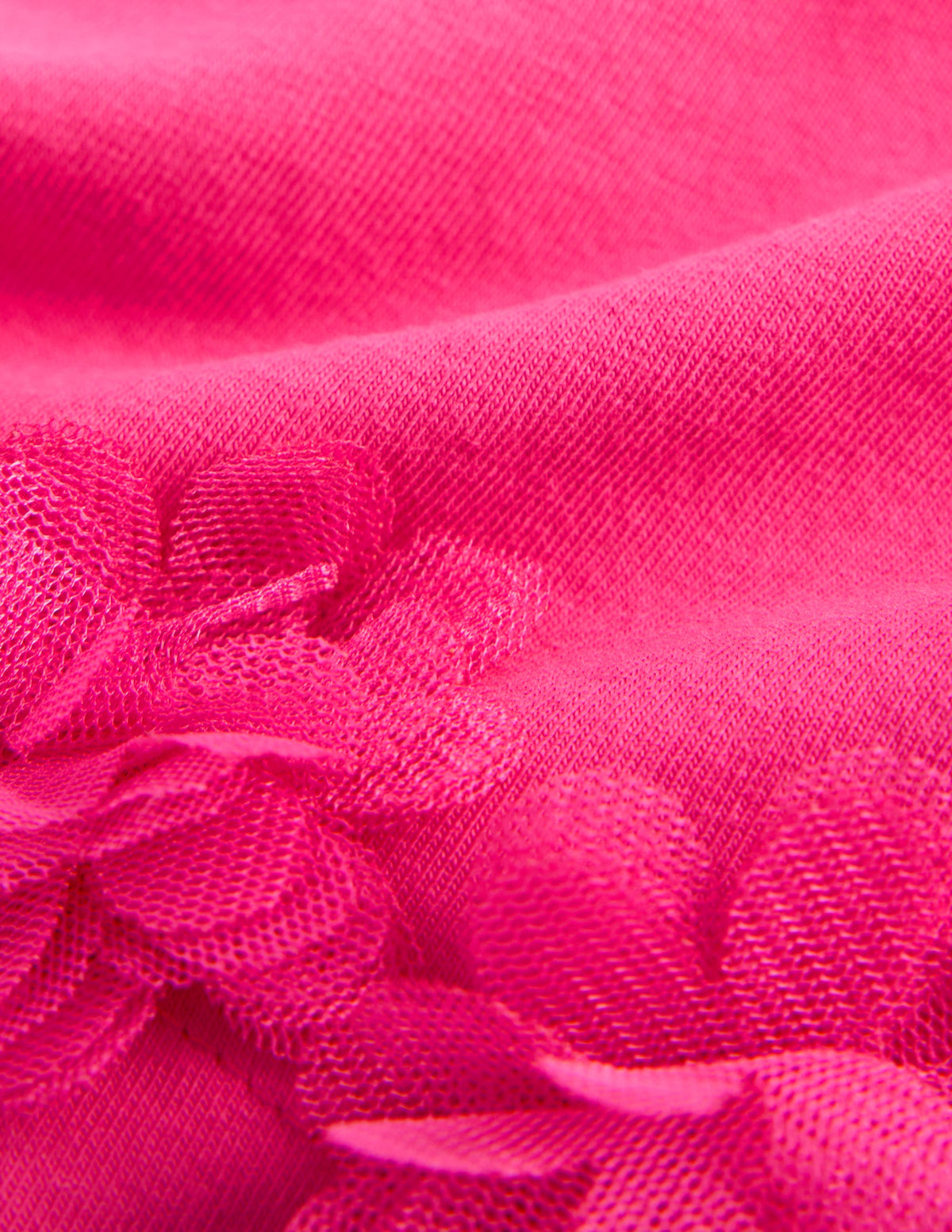 Tulle Hem Shorts-Flamingo Pink - Image 3