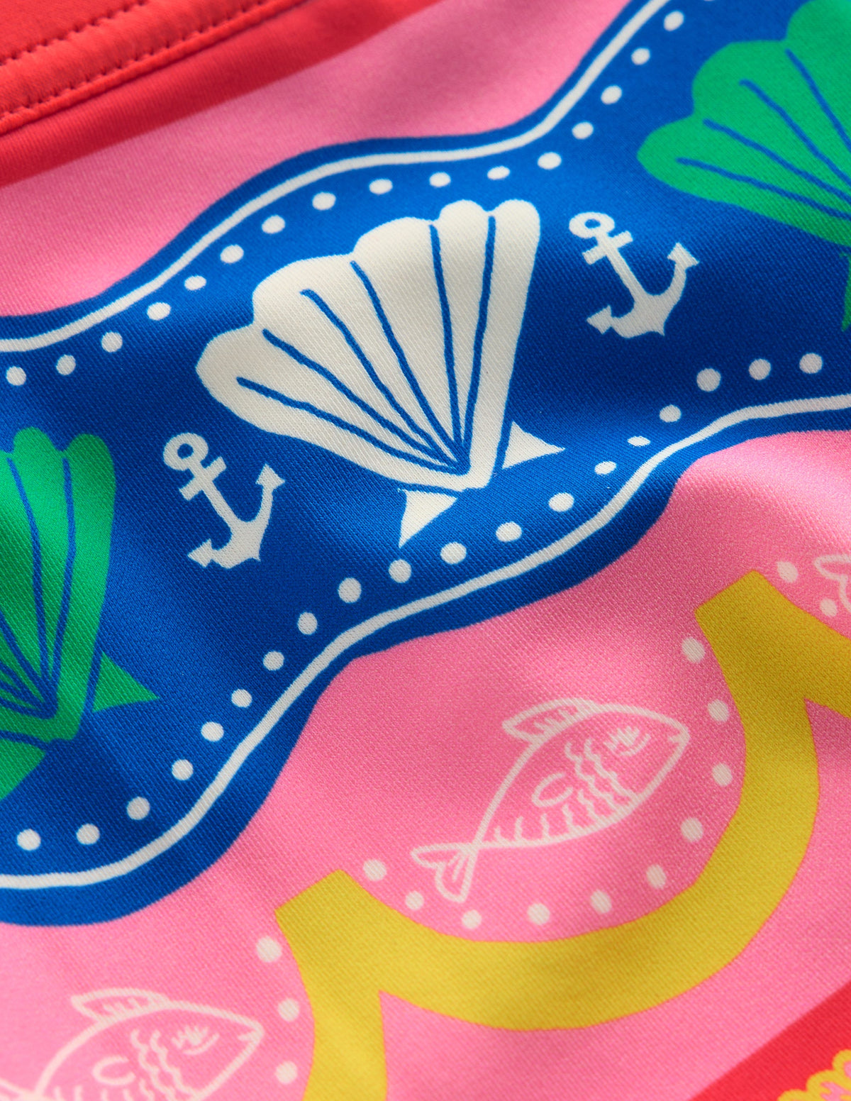 Patterned Swim Shorts-Multi Sea Shell Stripe - Image 3
