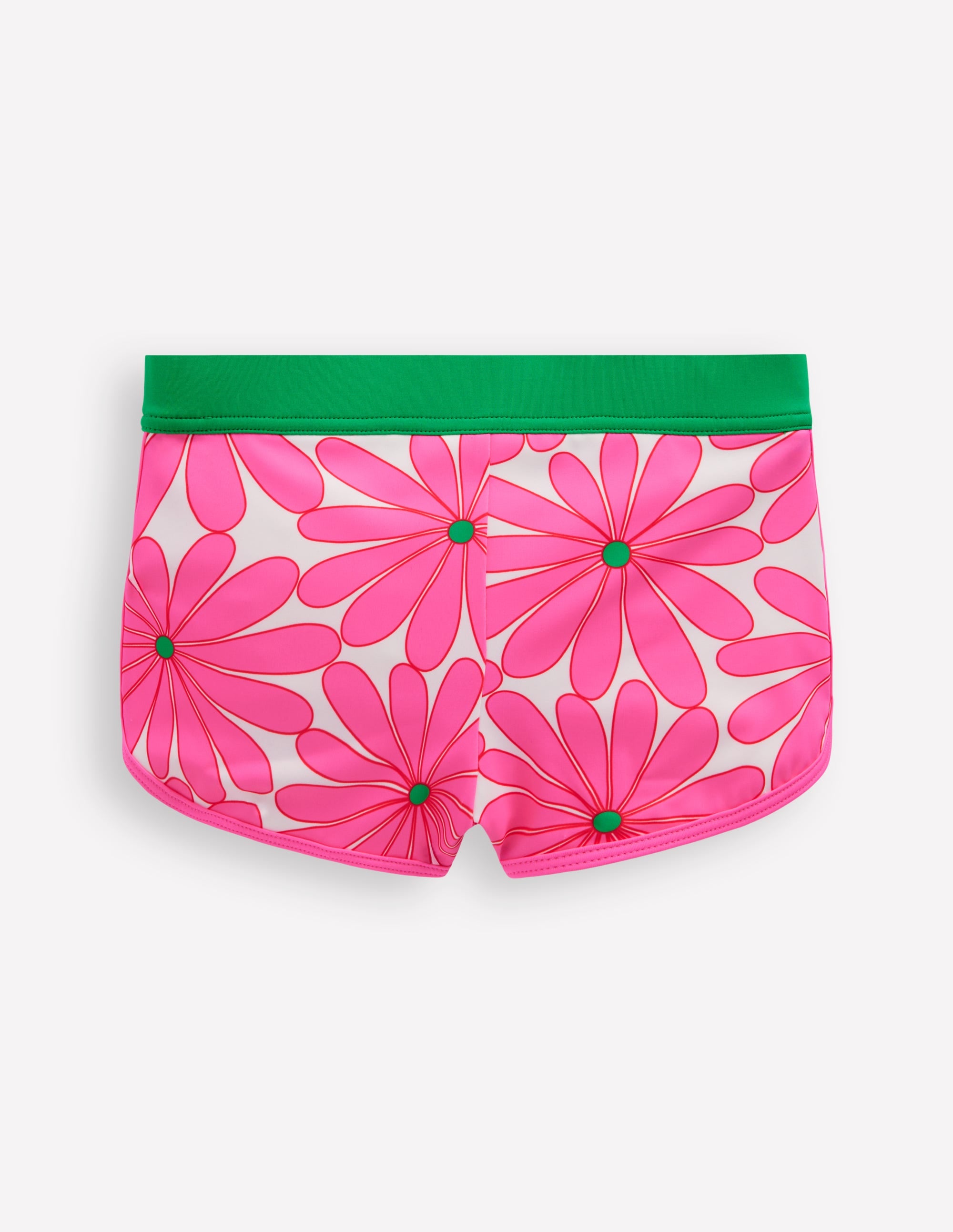 Patterned Swim Shorts-Festival Pink Daisy - Image 2