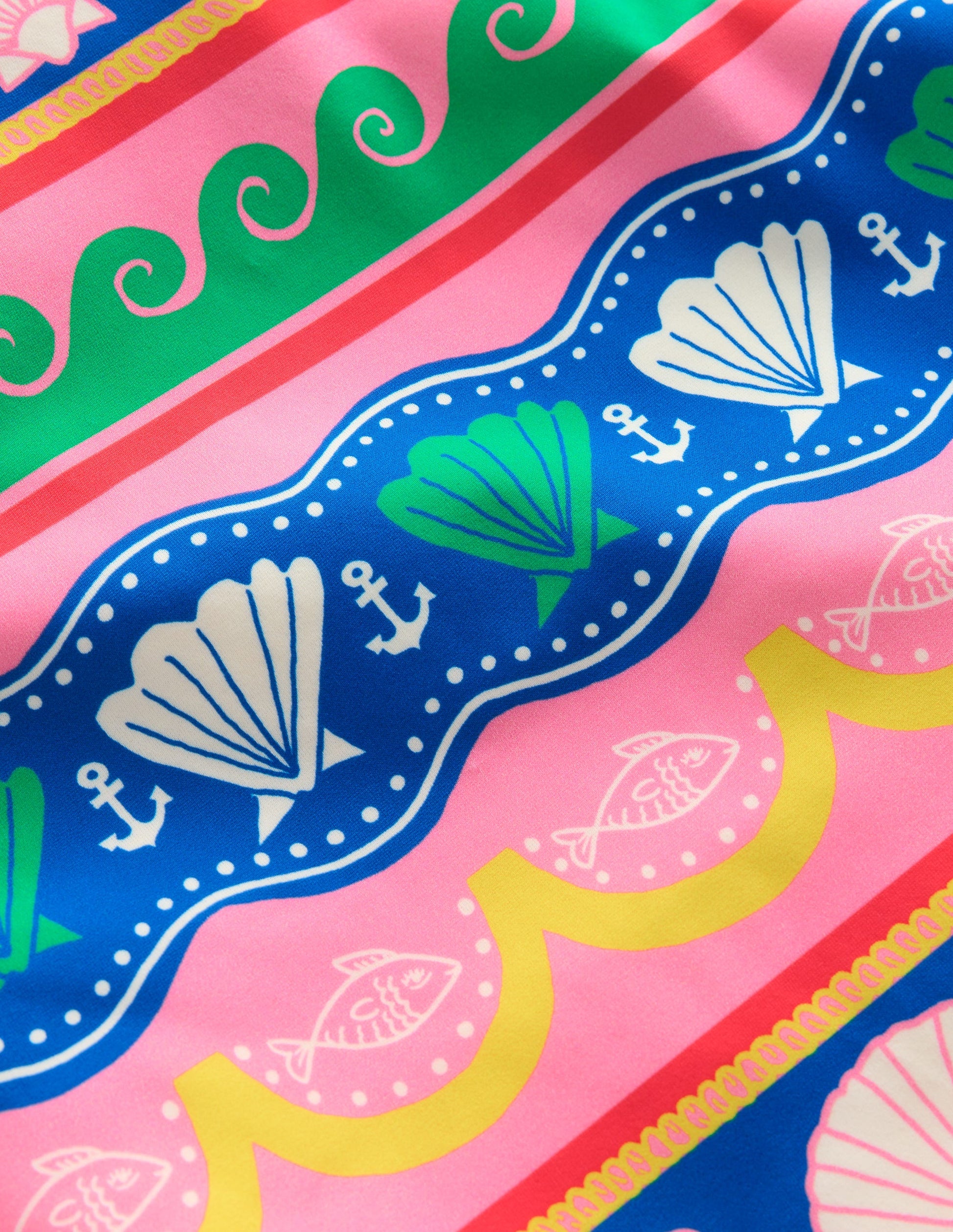 Sunsafe Patterned Rash Vest-Multi Sea Shell Stripe-3