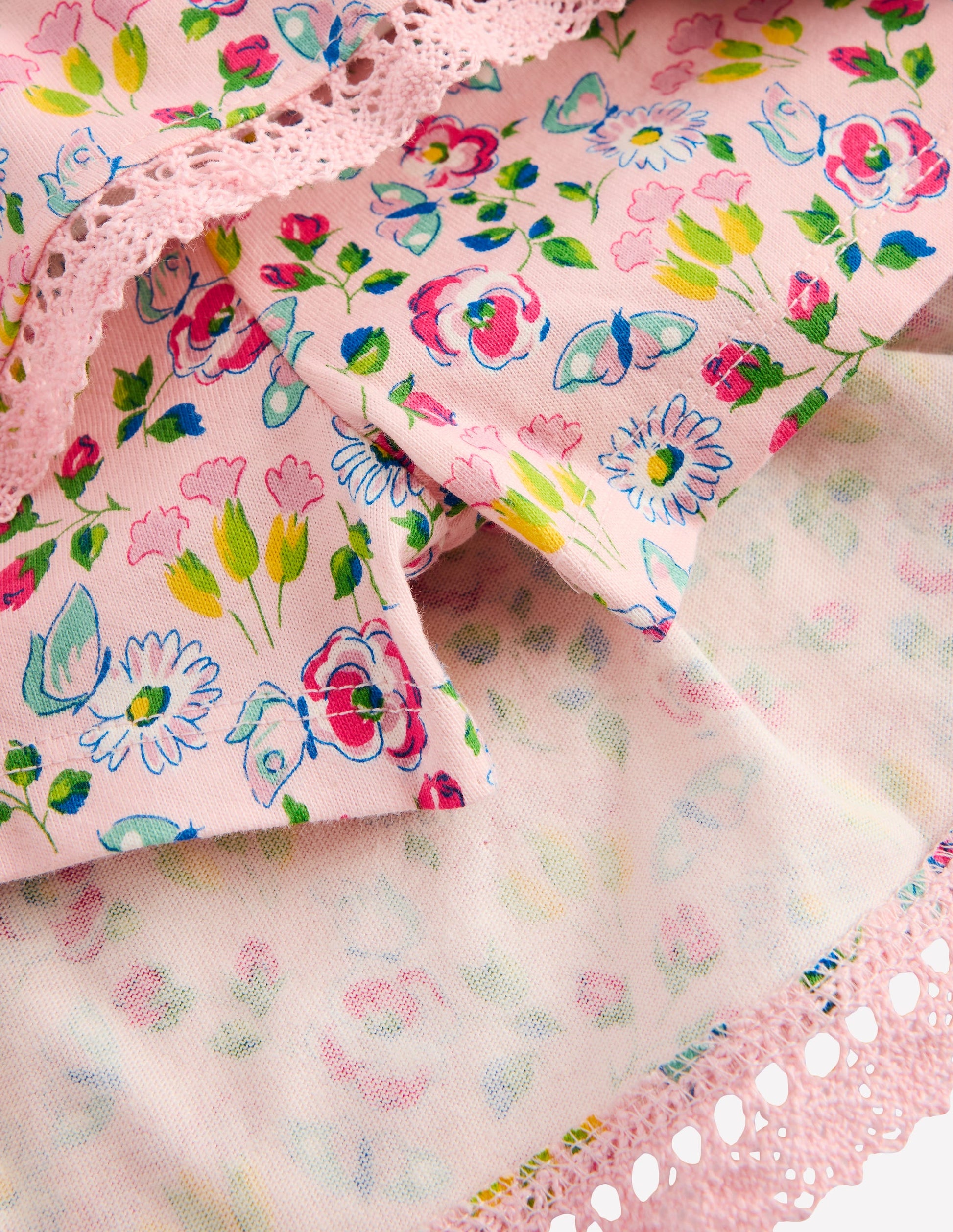 Ruffle Jersey Skort-Chalk Pink Spring Garden-3