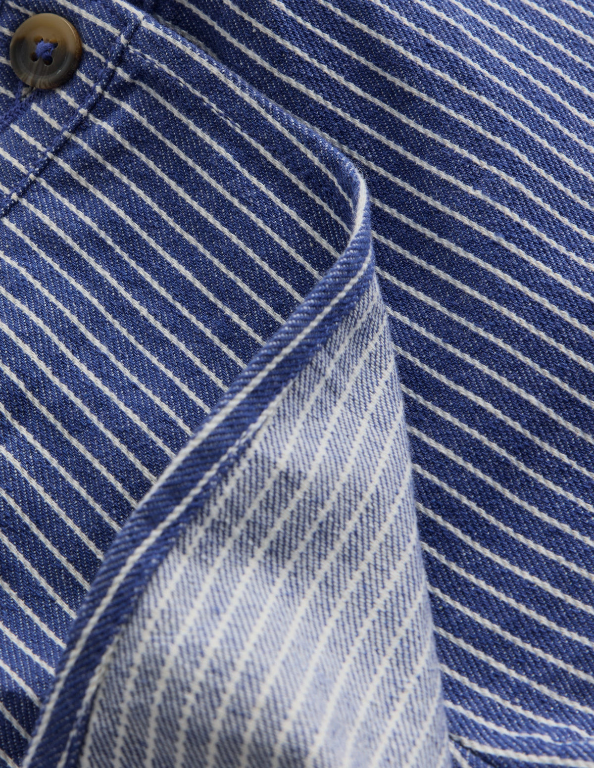 Wrap Woven Skort-Sapphire Blue/ Ivory Stripe - Image 4