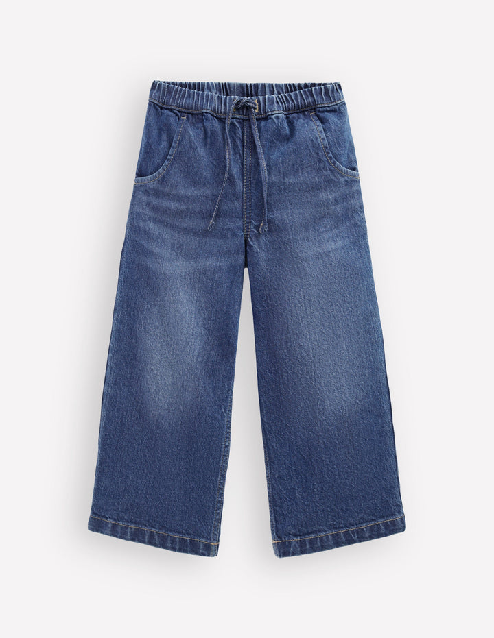 Draw Cord Jean-Mid Vintage Denim