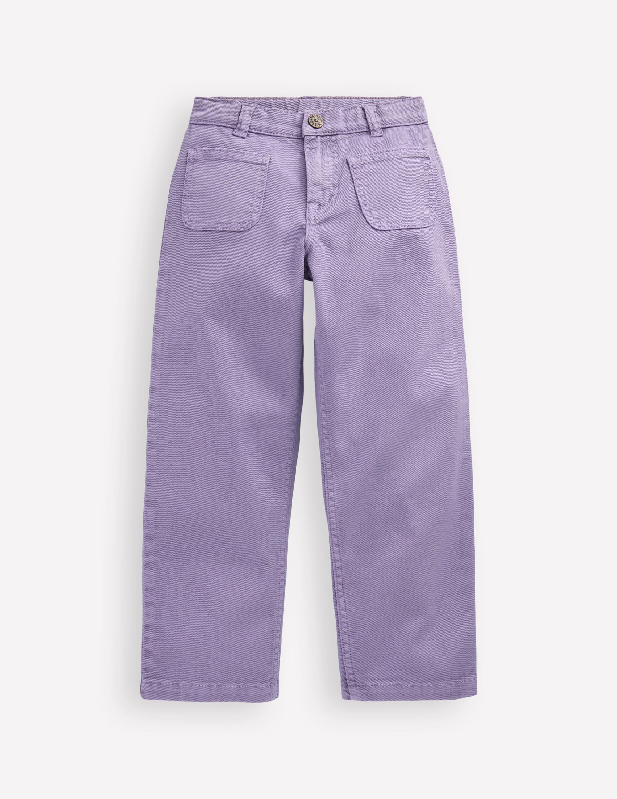 Patch Pocket Straight Jeans-Parma Violet Purple - Image 1