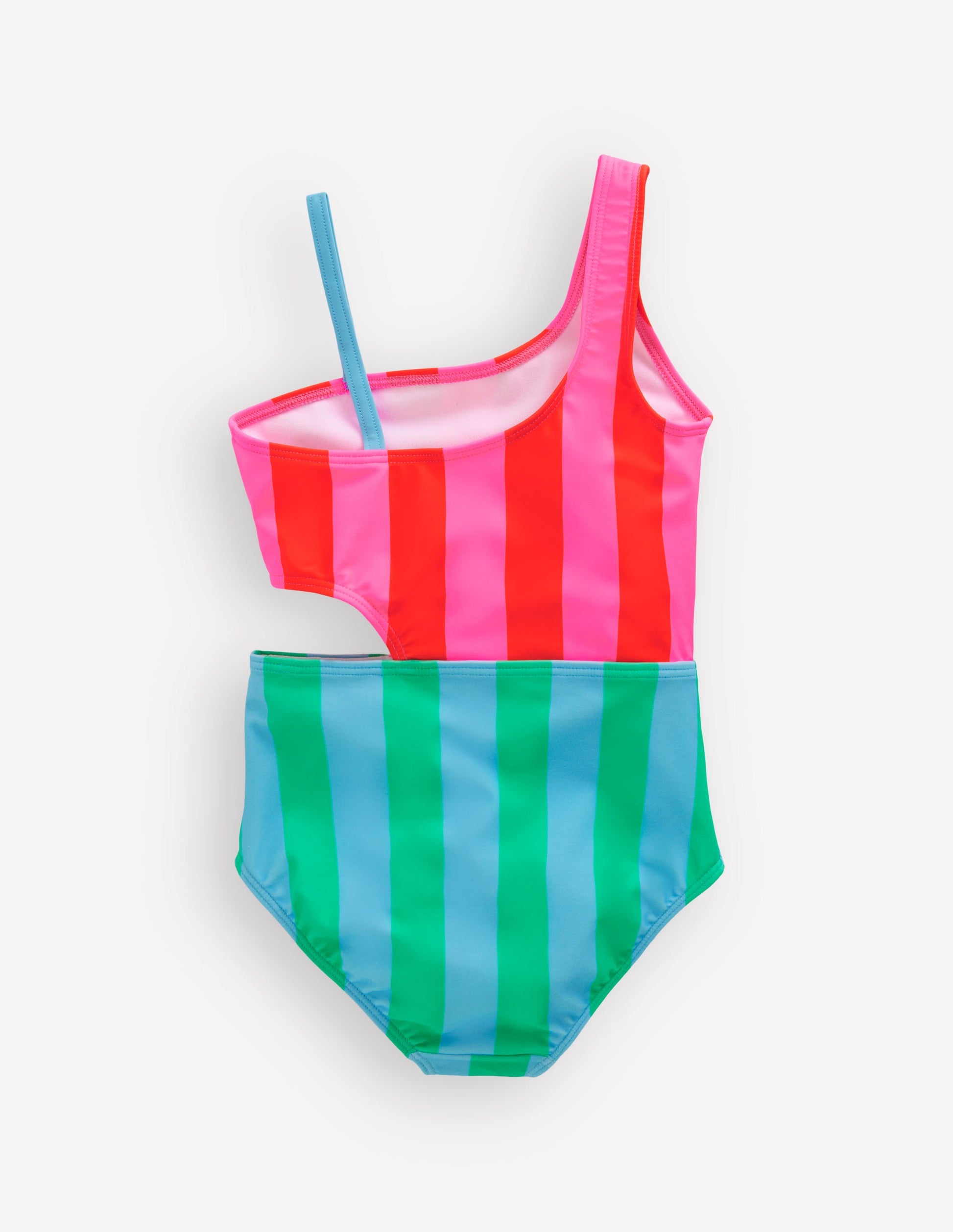 Cut Out Swimsuit-Multi Stripe-3