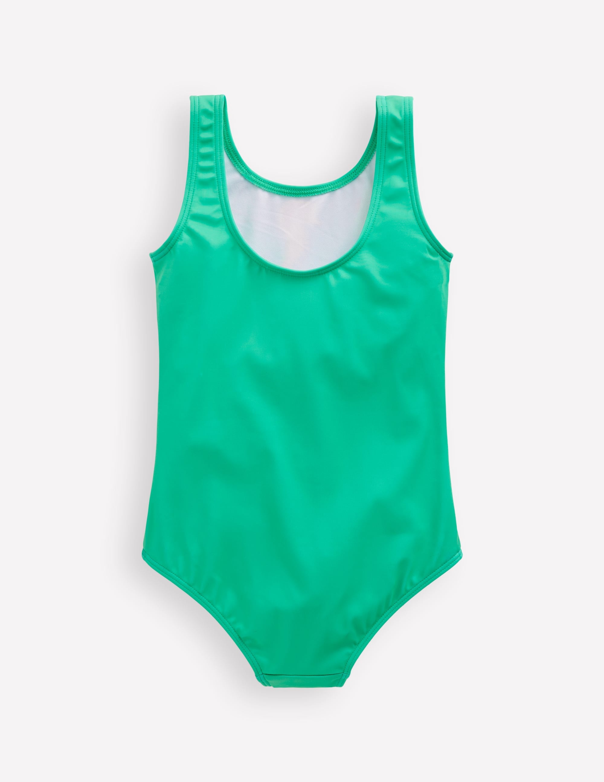 Scoop Back Appliqué Swimsuit-Aquamarine Blue Fish - Image 2