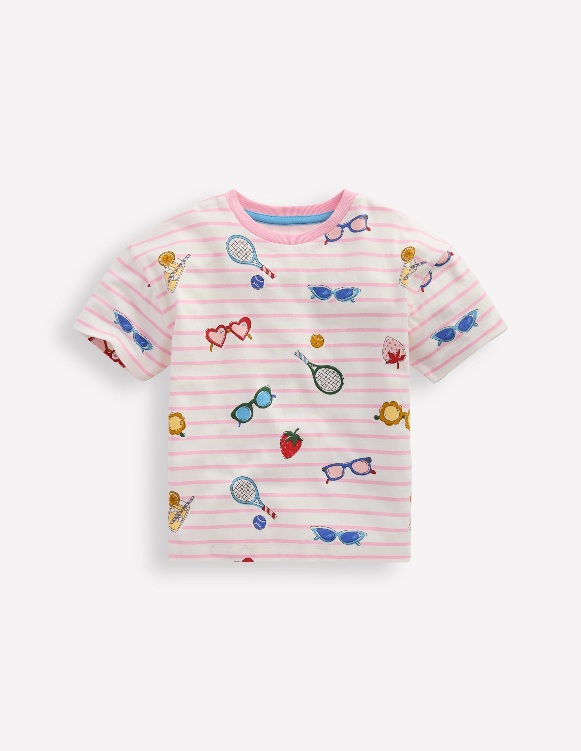 Easy Breton T-shirt-Spring Blossom Pink Holiday-1
