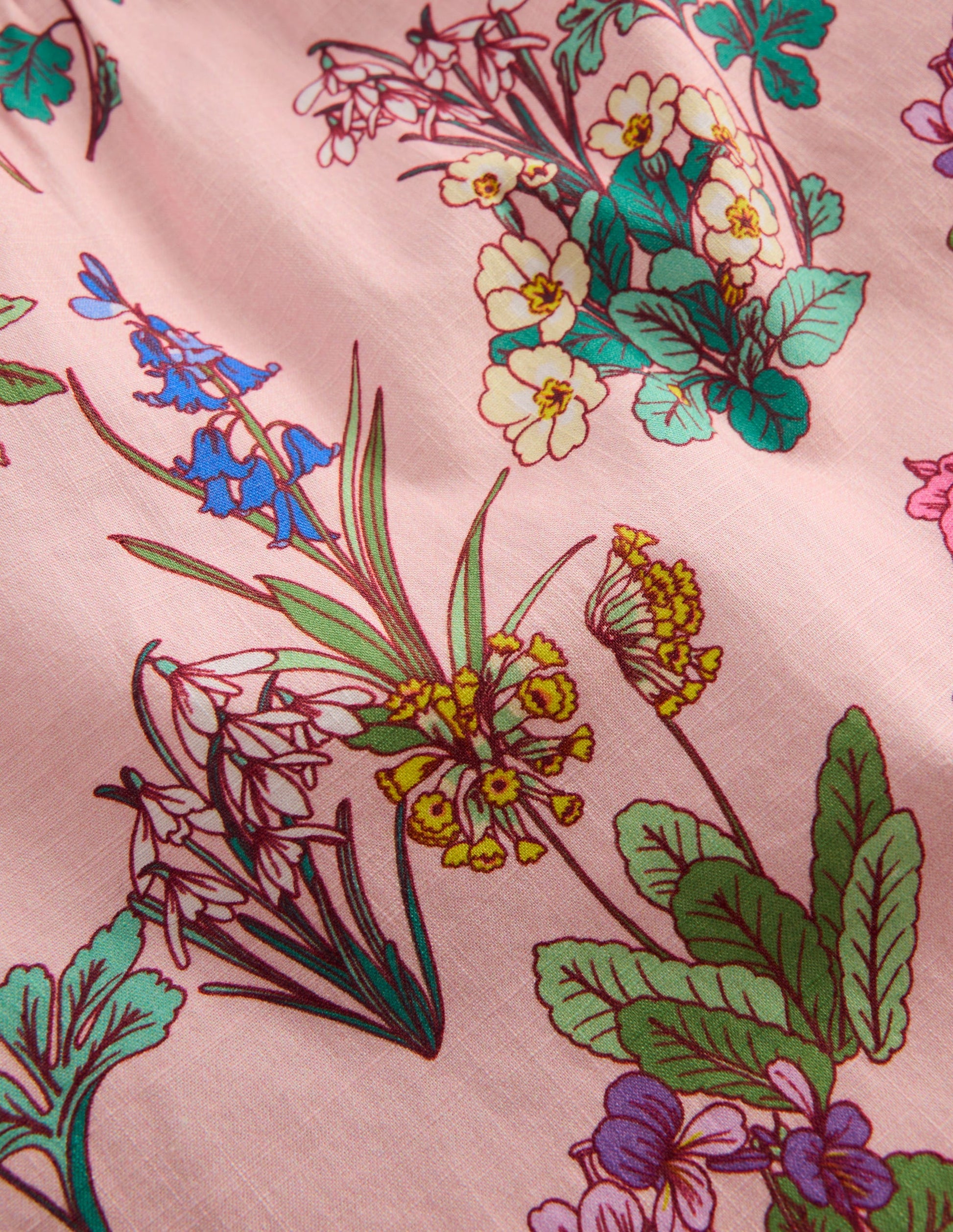 Puff Sleeve Woven Top-Pink Floral-3