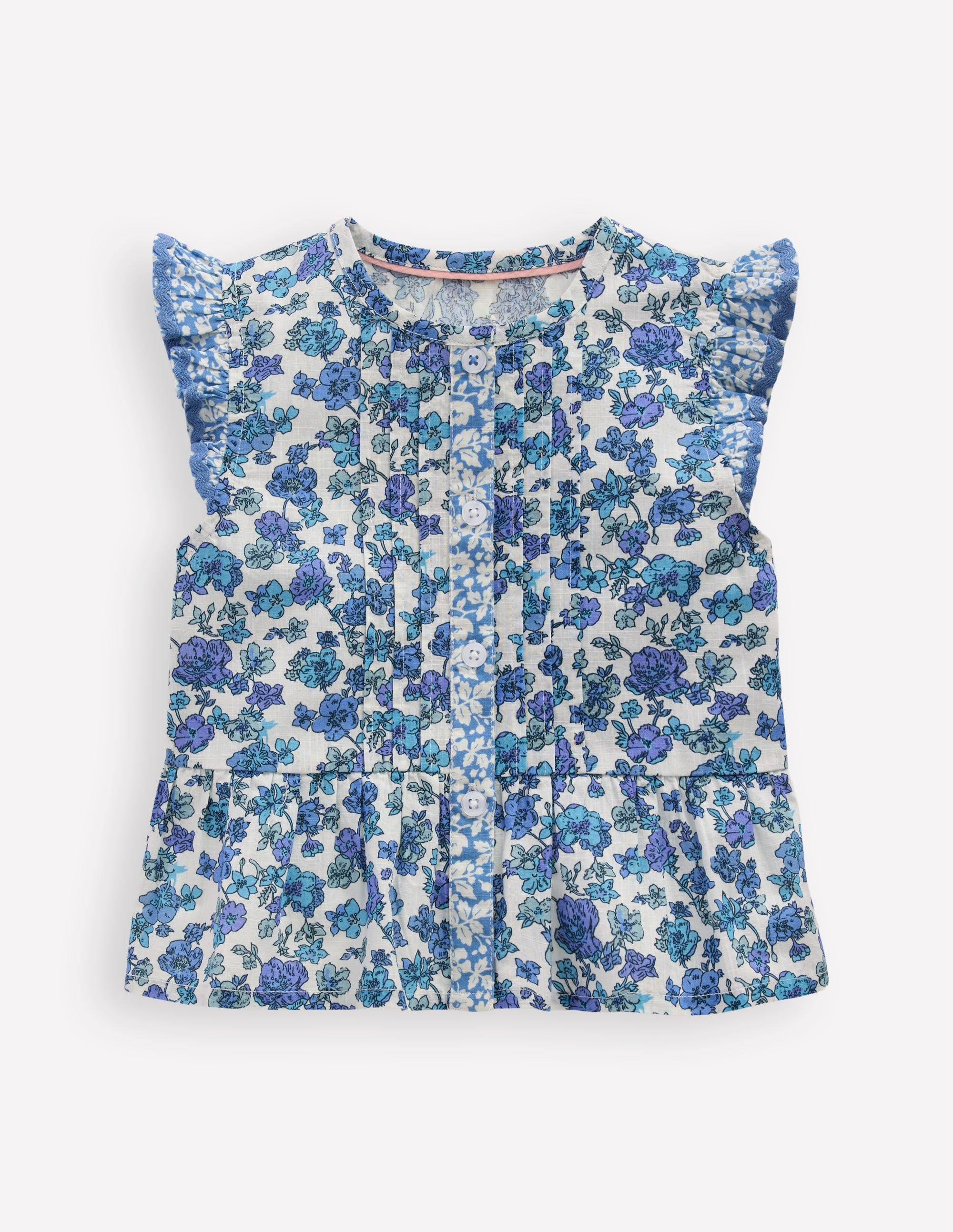 Flutter Button-through Top-Hotchpotch Floral - Image 1