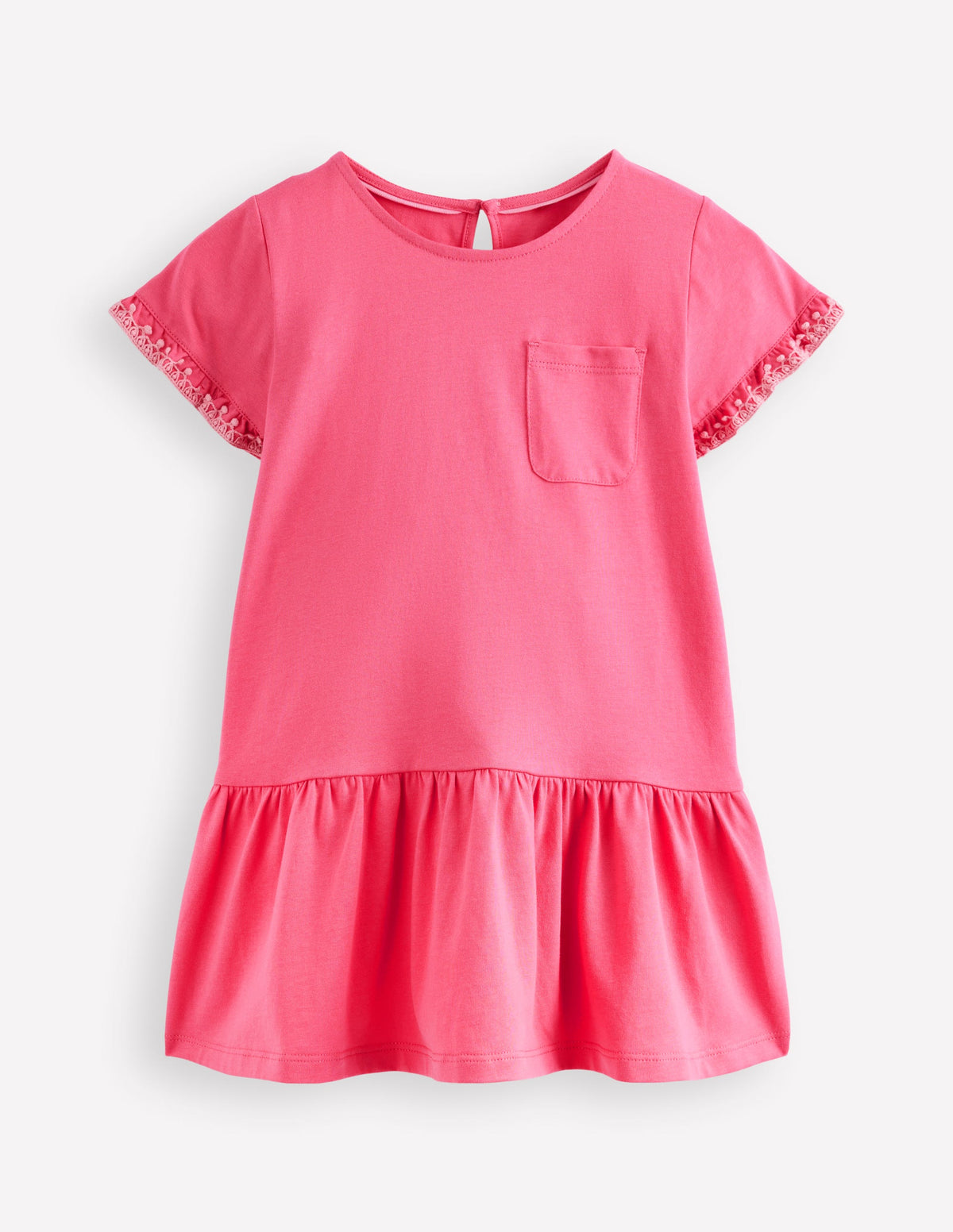 Dropped Sleeve Tunic-Pink - Image 1