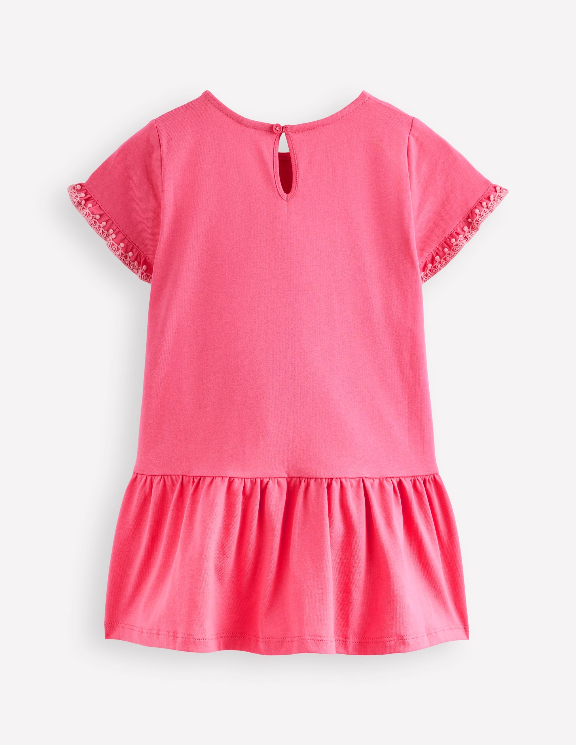 Dropped Sleeve Tunic-Pink - Image 2
