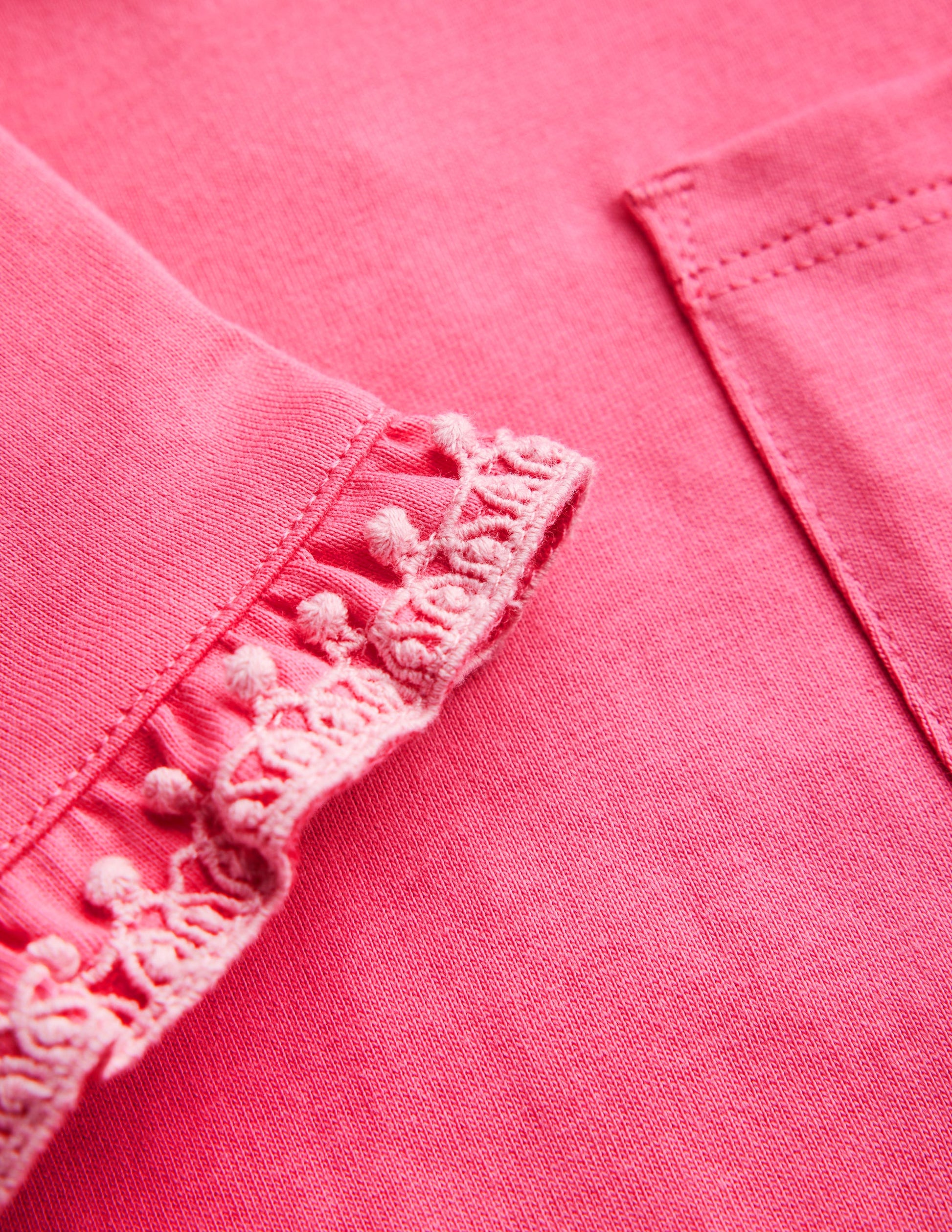 Dropped Sleeve Tunic-Pink-3