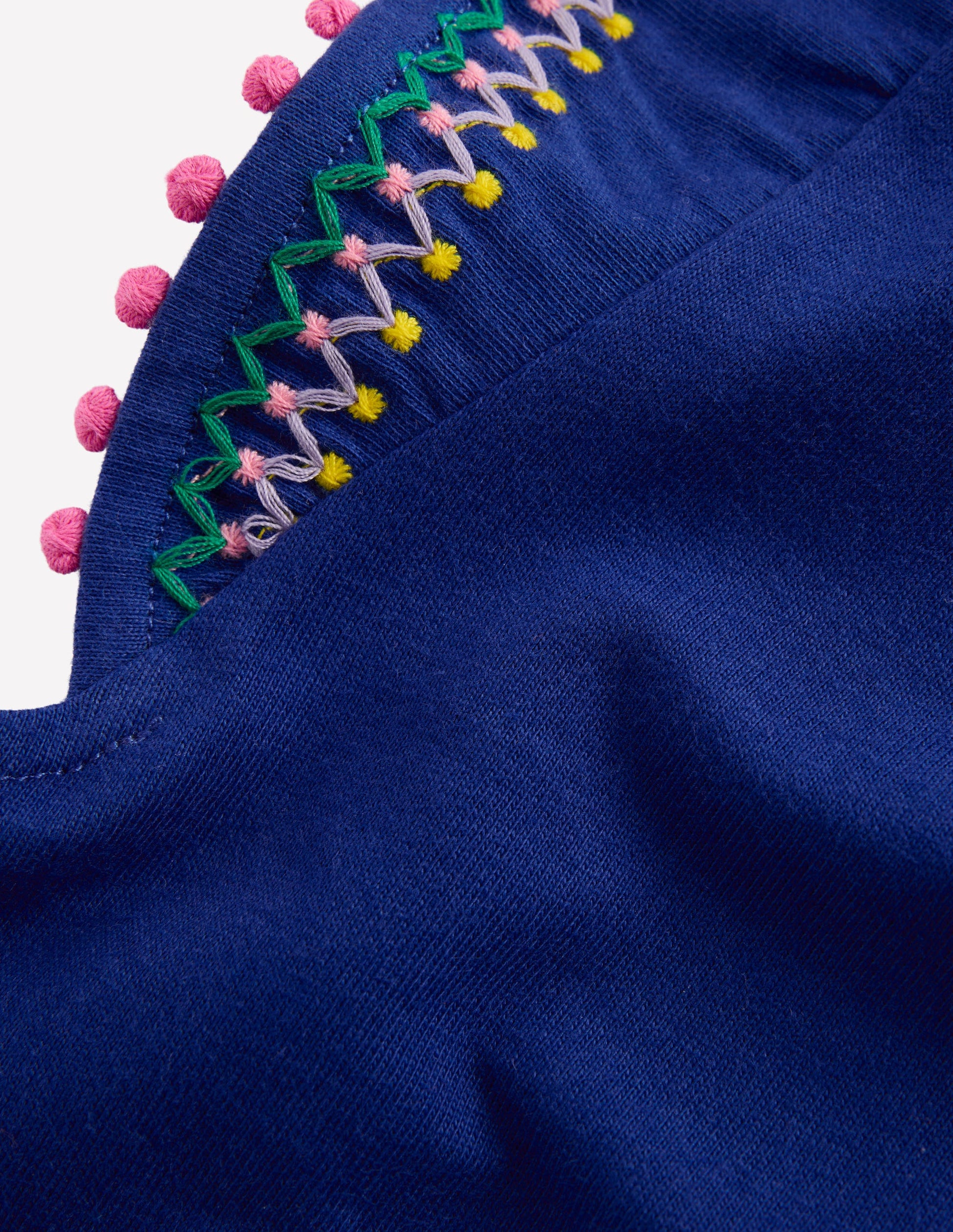 Flutter Sleeve Trim Top-Starboard Blue-3