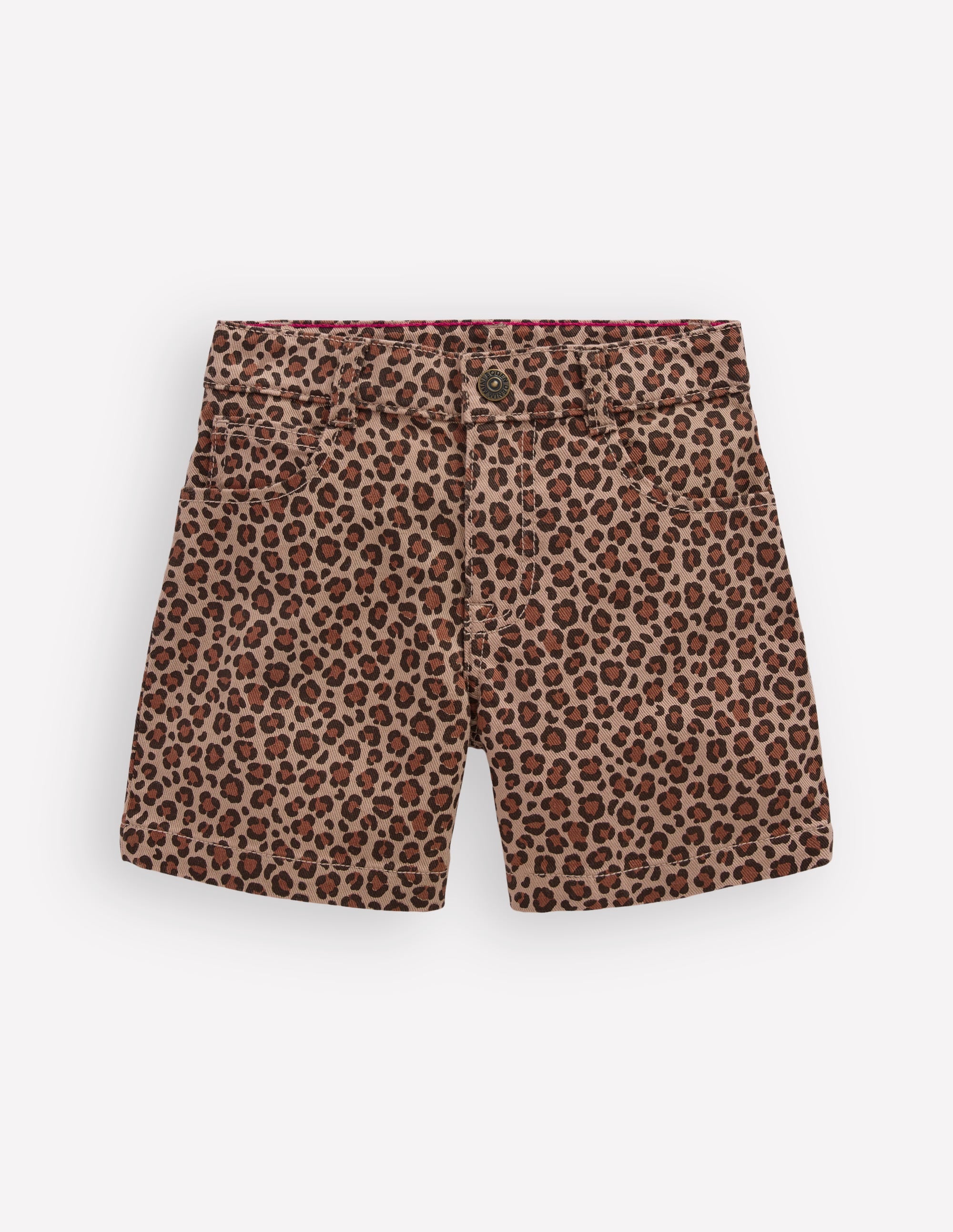 Denim Shorts-Leopard - Image 1