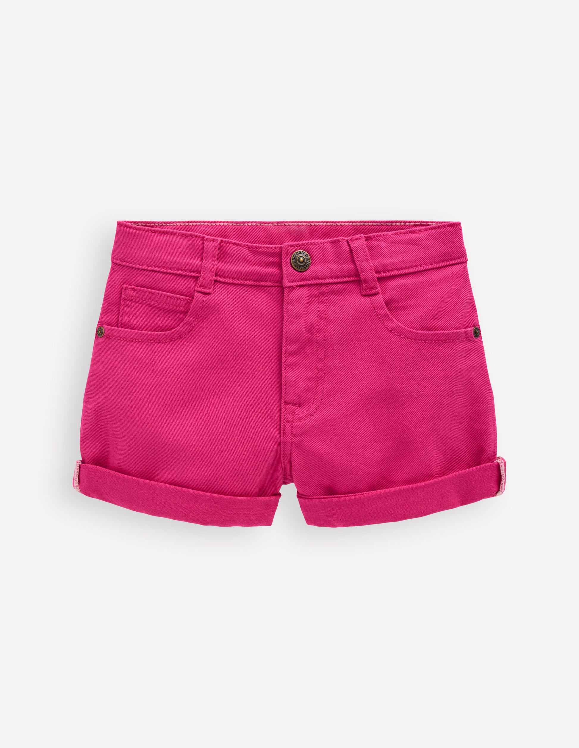 Denim Shorts-Hot Pink-1
