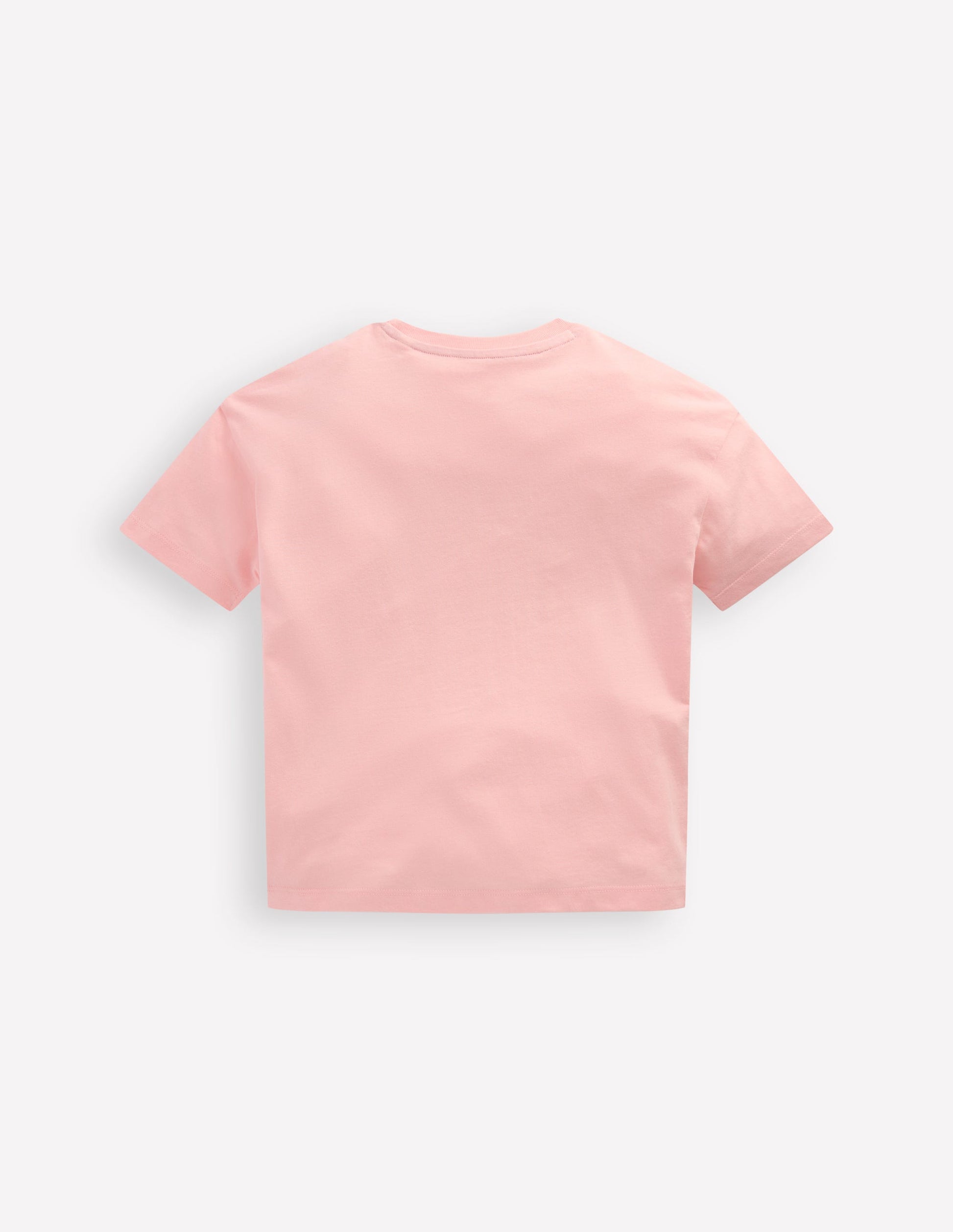 Relaxed Applique T-shirt-Chalk Pink Heart rainbow-2