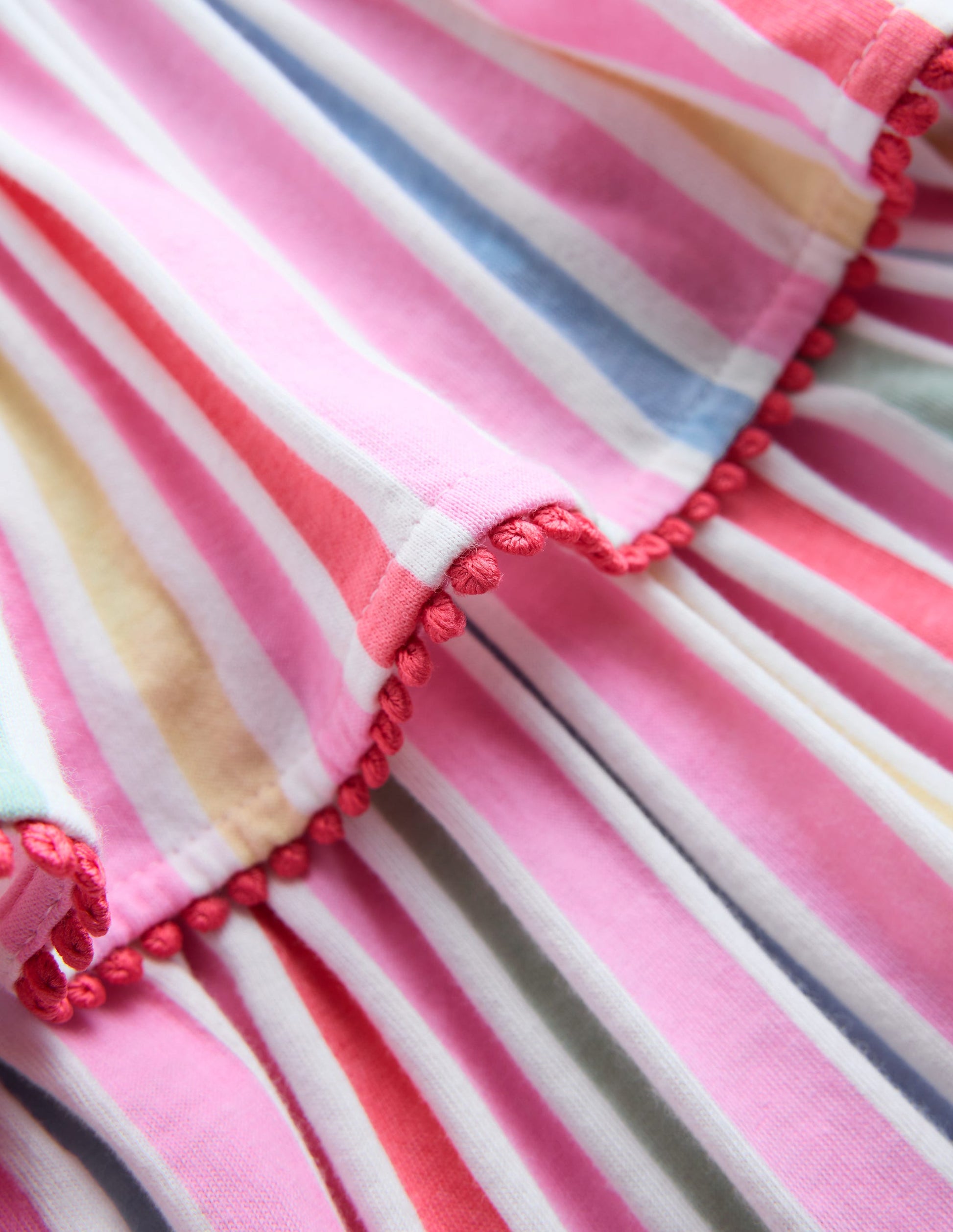 Tiered Jersey Sundress-Pink Stripe-4