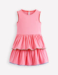 Tiered Jersey Sundress-Bubblegum Pink