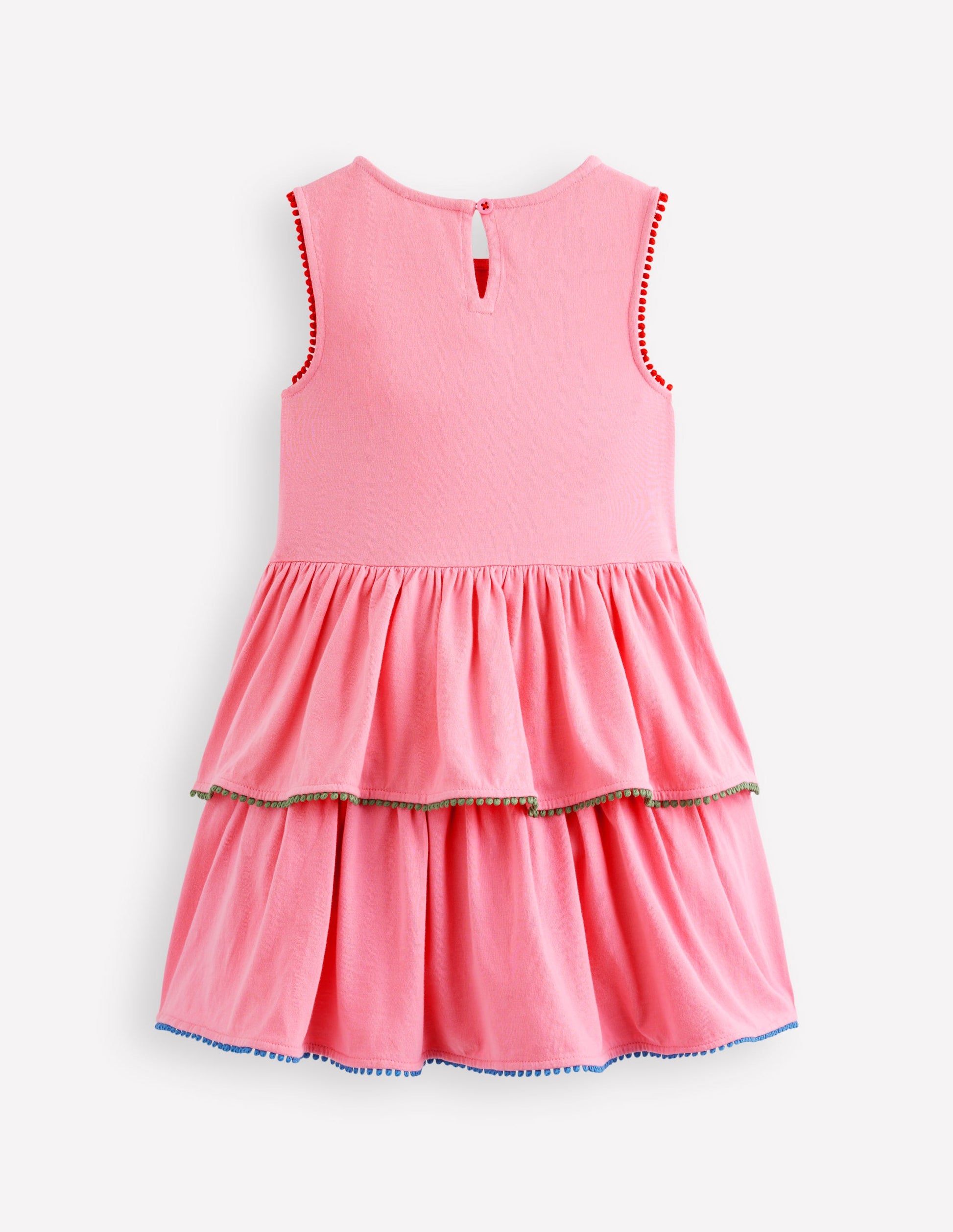 Tiered Jersey Sundress-Bubblegum Pink-3