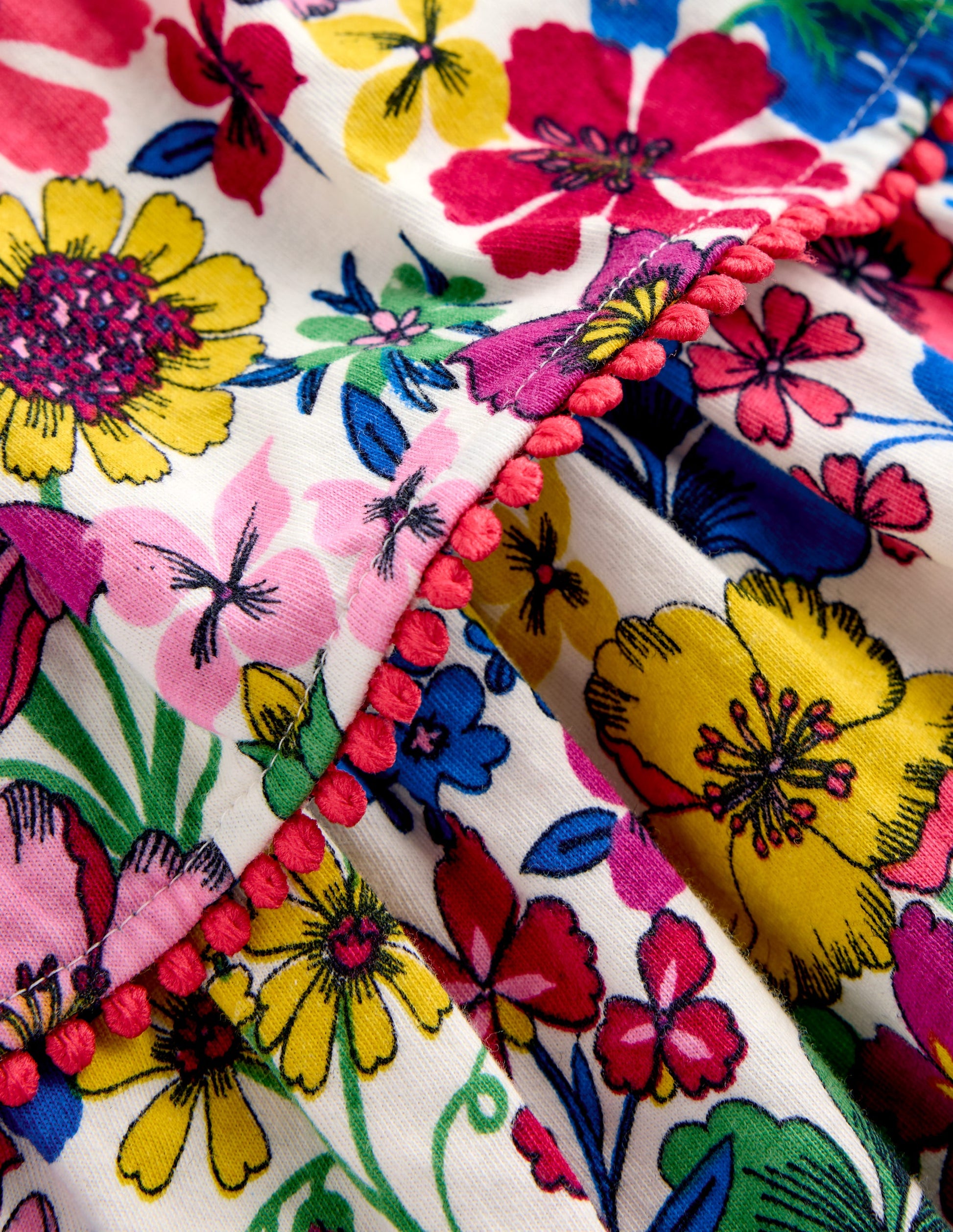 Tiered Jersey Sundress-Tickled Pink Floral Sprig-3